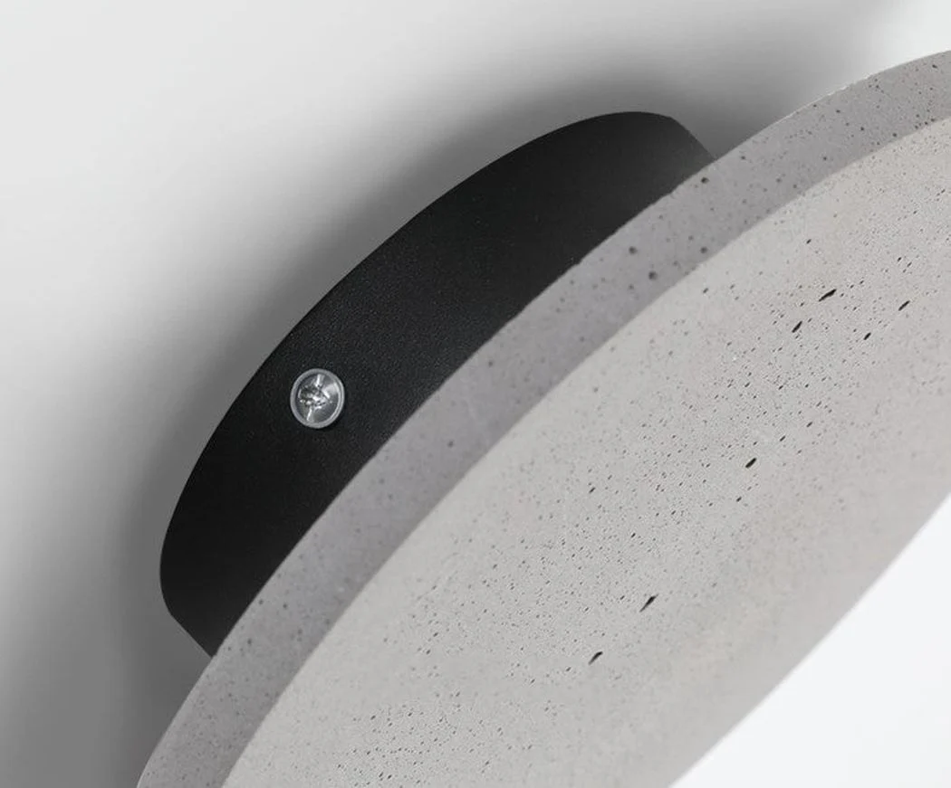 Cirrus Concrete Round Minimalist Wall Light - Image 13