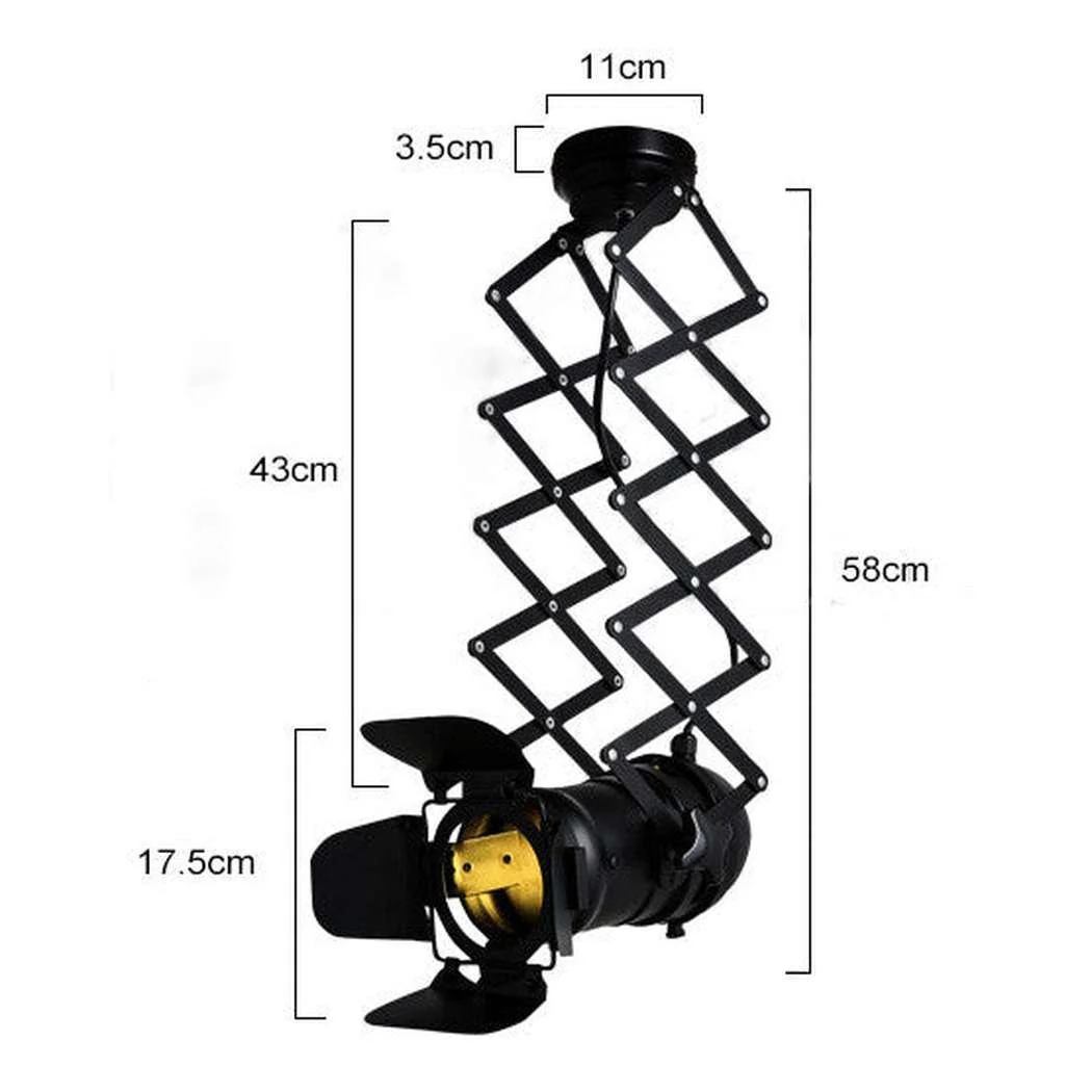 Classic Hollywood spotlight wall light sconce (retractable) - Image 12