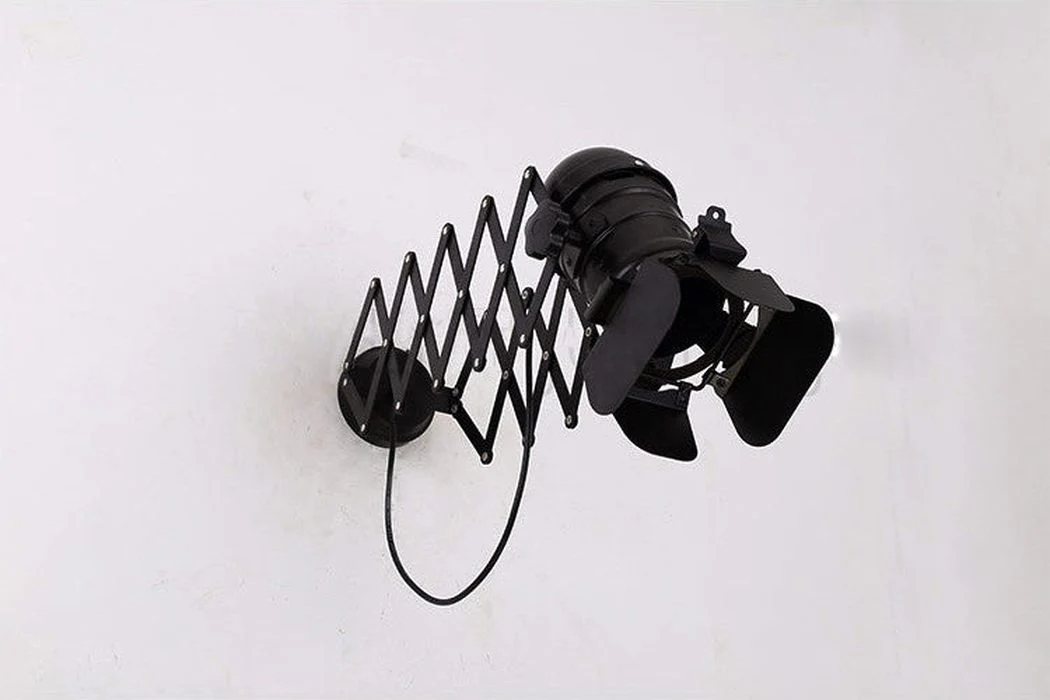 Classic Hollywood spotlight wall light sconce (retractable) - Image 2