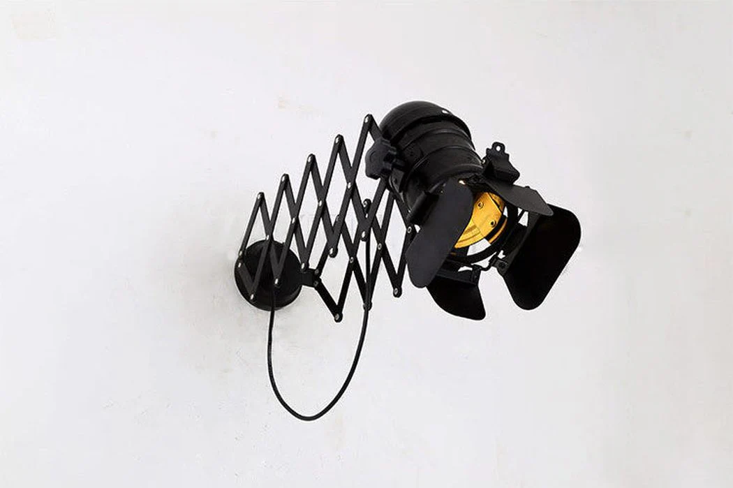 Classic Hollywood spotlight wall light sconce (retractable) - Image 9