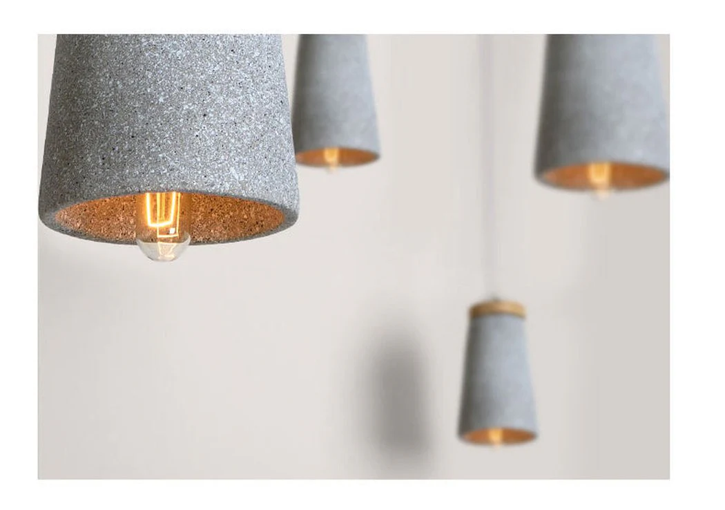 Coburg Wooden Top Stone Shade Pendant Light - Image 11