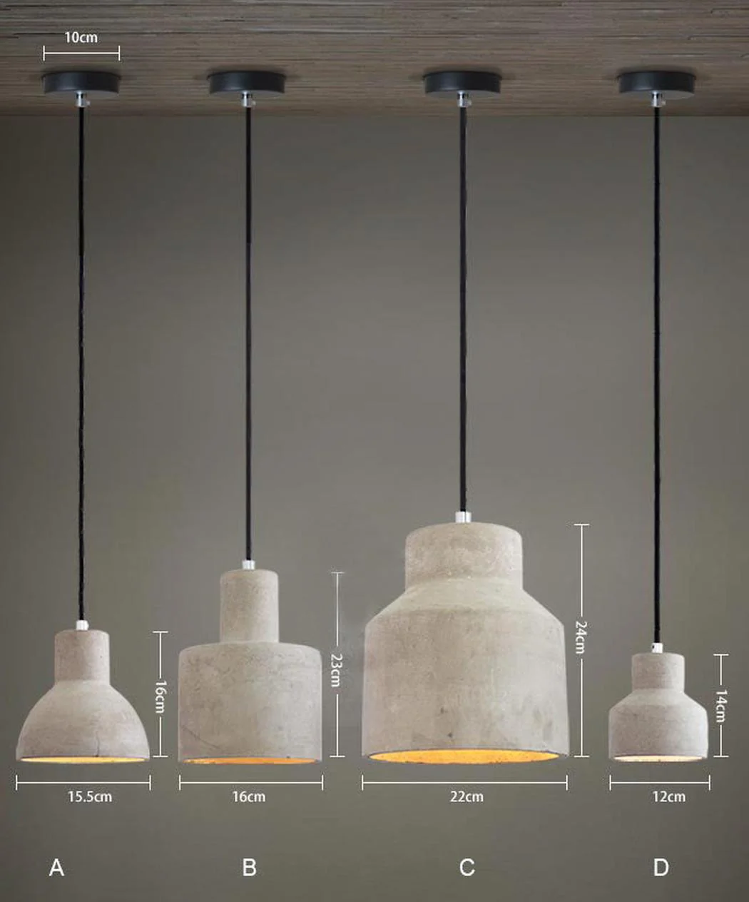 Concrete Oslo Minimalist Pendant Light - Image 6