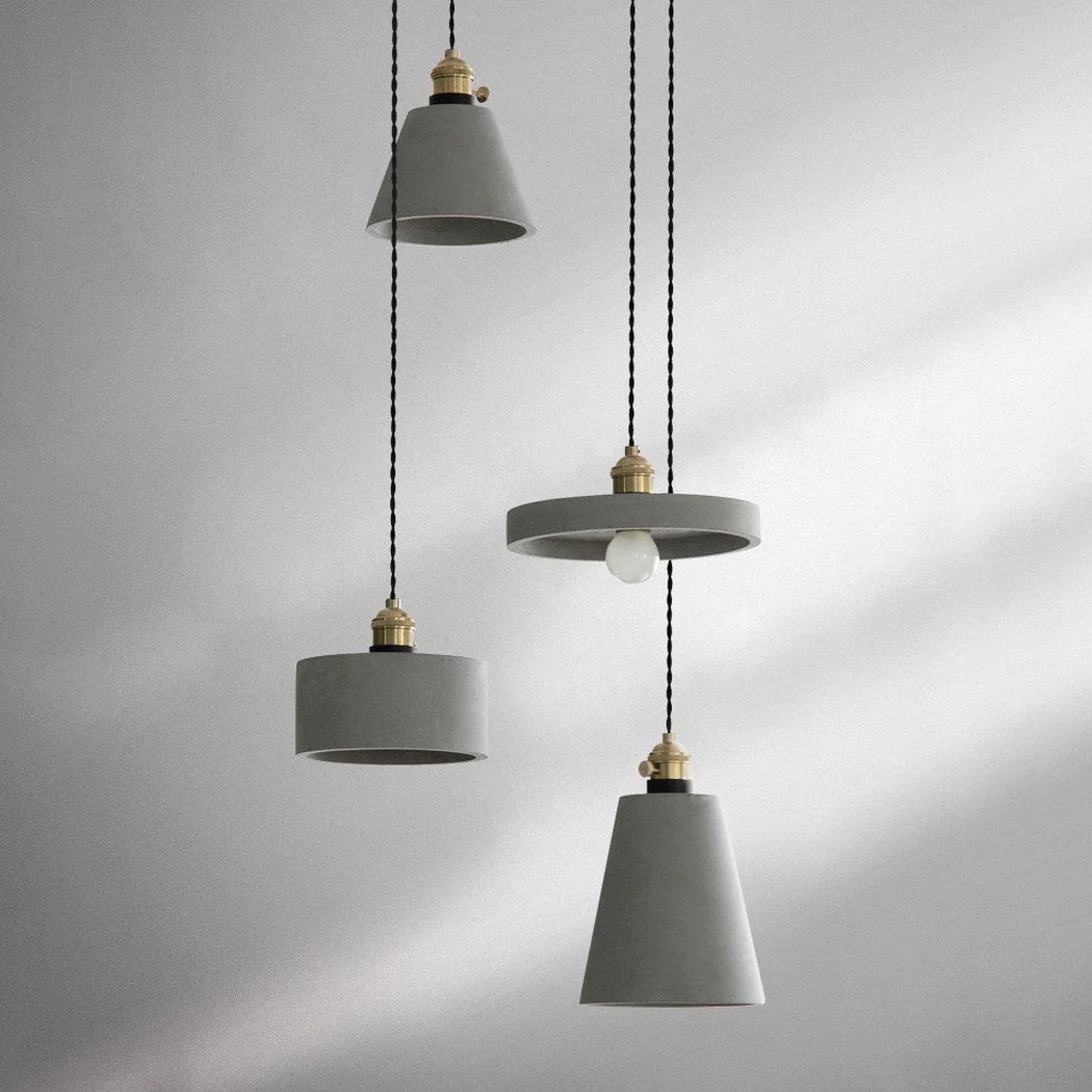 Concrete Vasa Minimalist Pendant Light