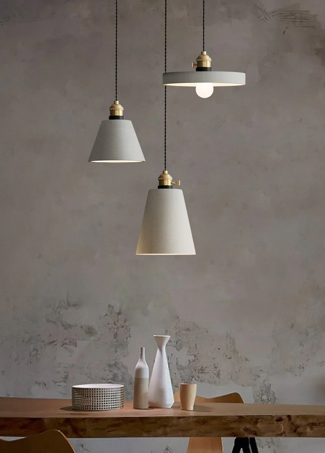 Concrete Vasa Minimalist Pendant Light - Image 13