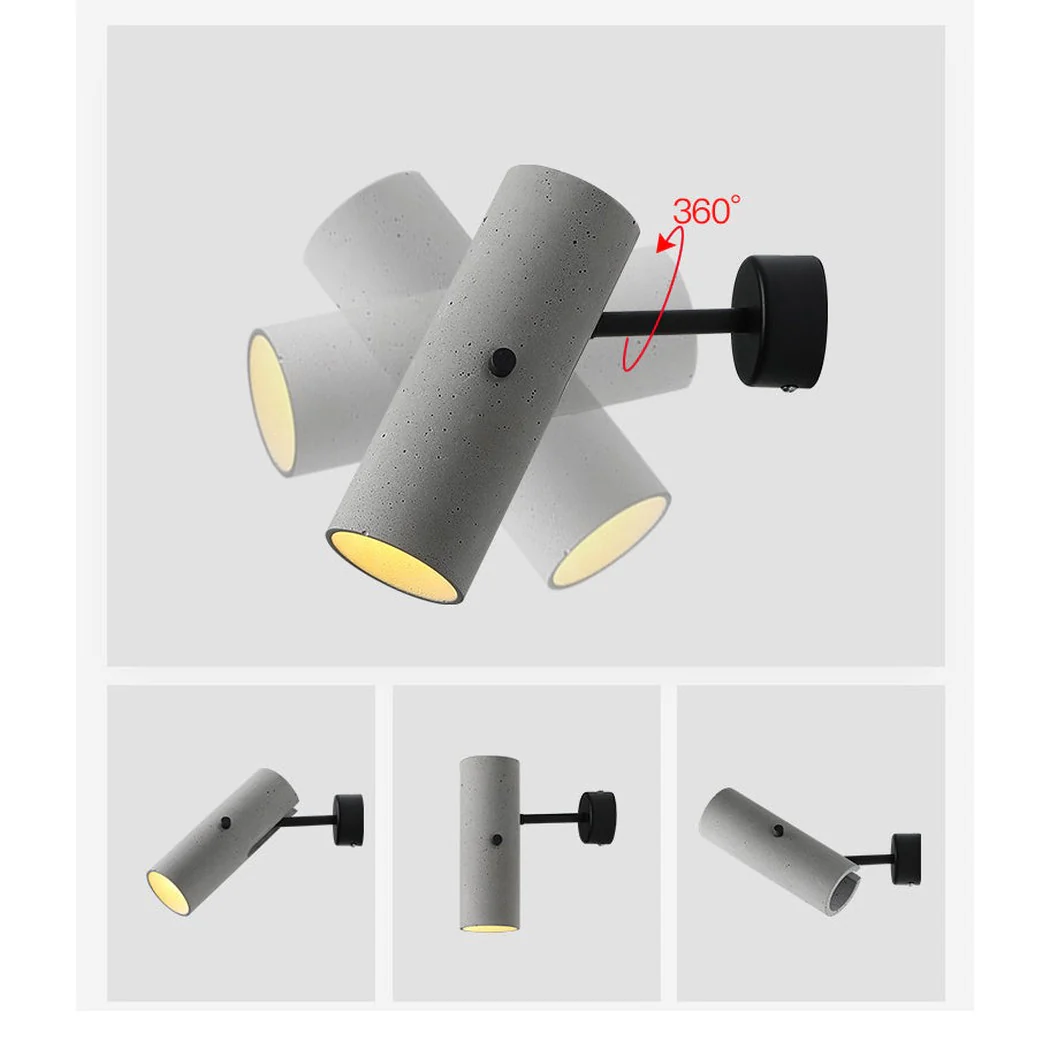 Concrete Pipe Minimalist Line Wall Light - Image 10