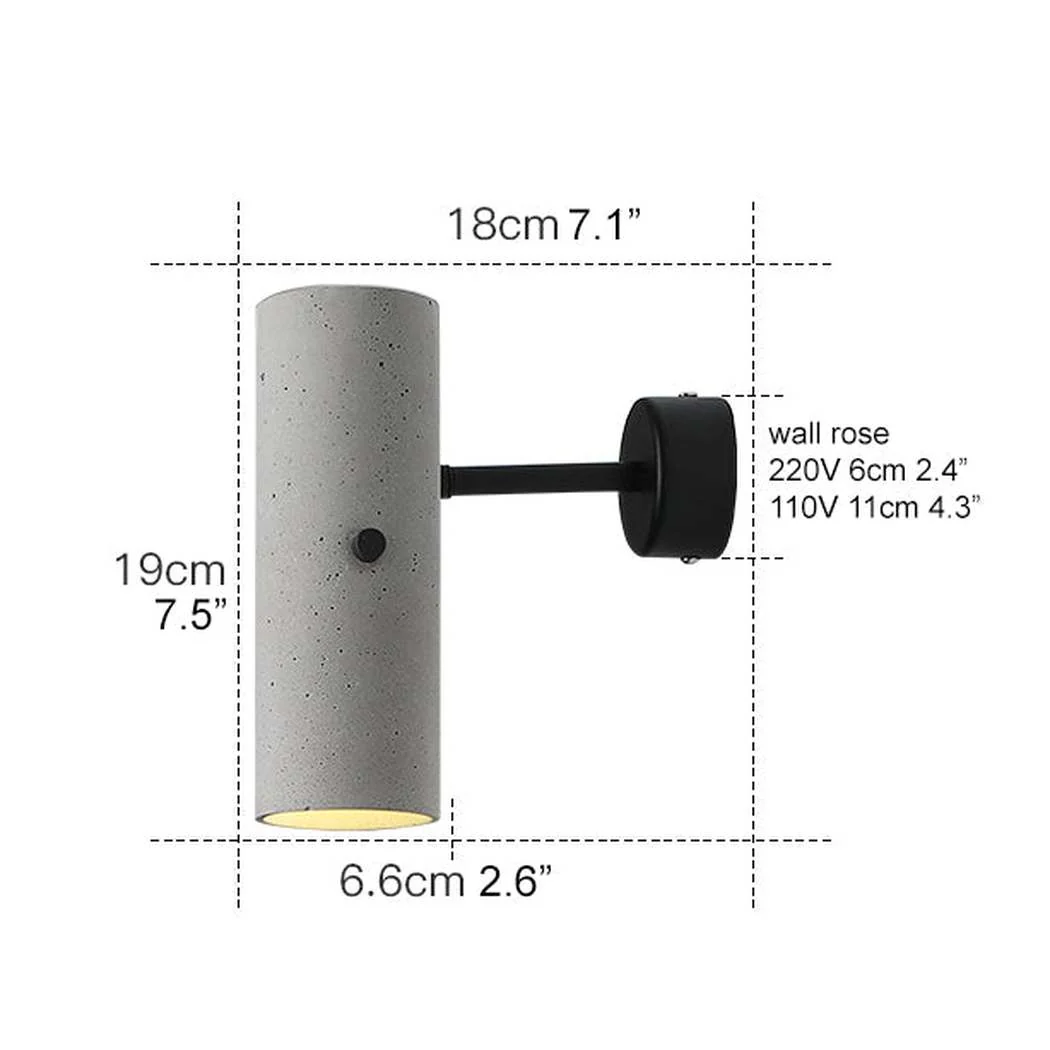 Concrete Pipe Minimalist Line Wall Light - Image 5