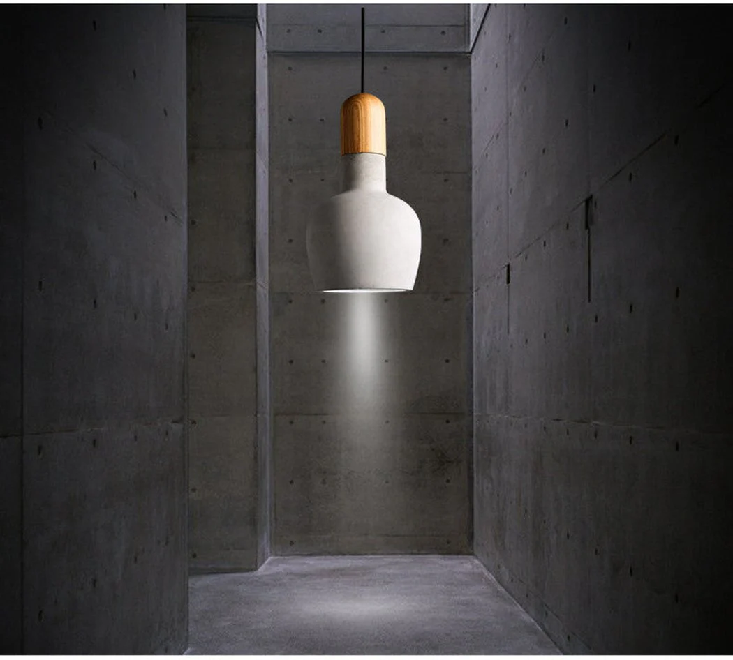 Concrete Wooden Stockholm Minimalist Pendant Light - Image 12