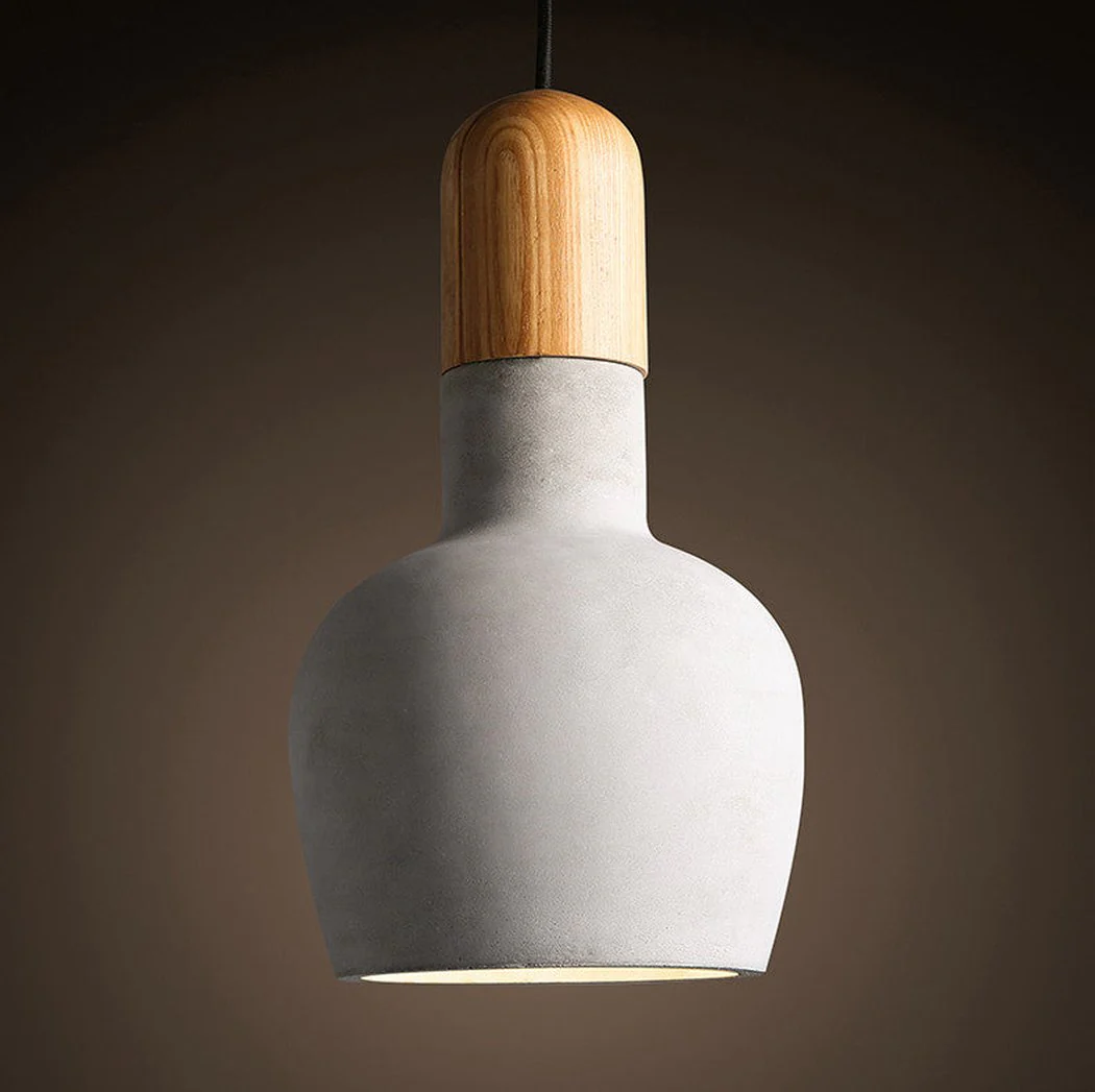 Concrete Wooden Stockholm Minimalist Pendant Light - Image 13