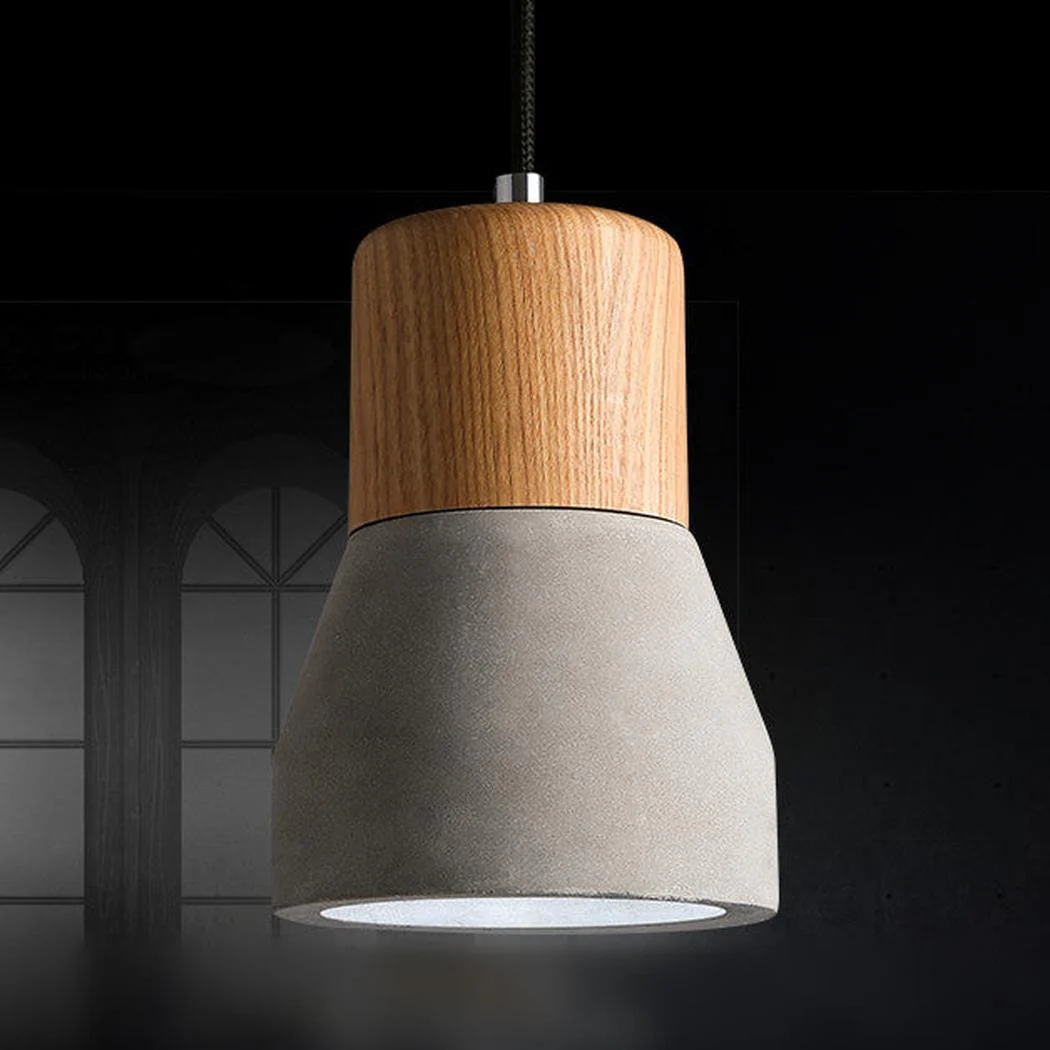 Concrete Wooden Stockholm Minimalist Pendant Light - Image 14