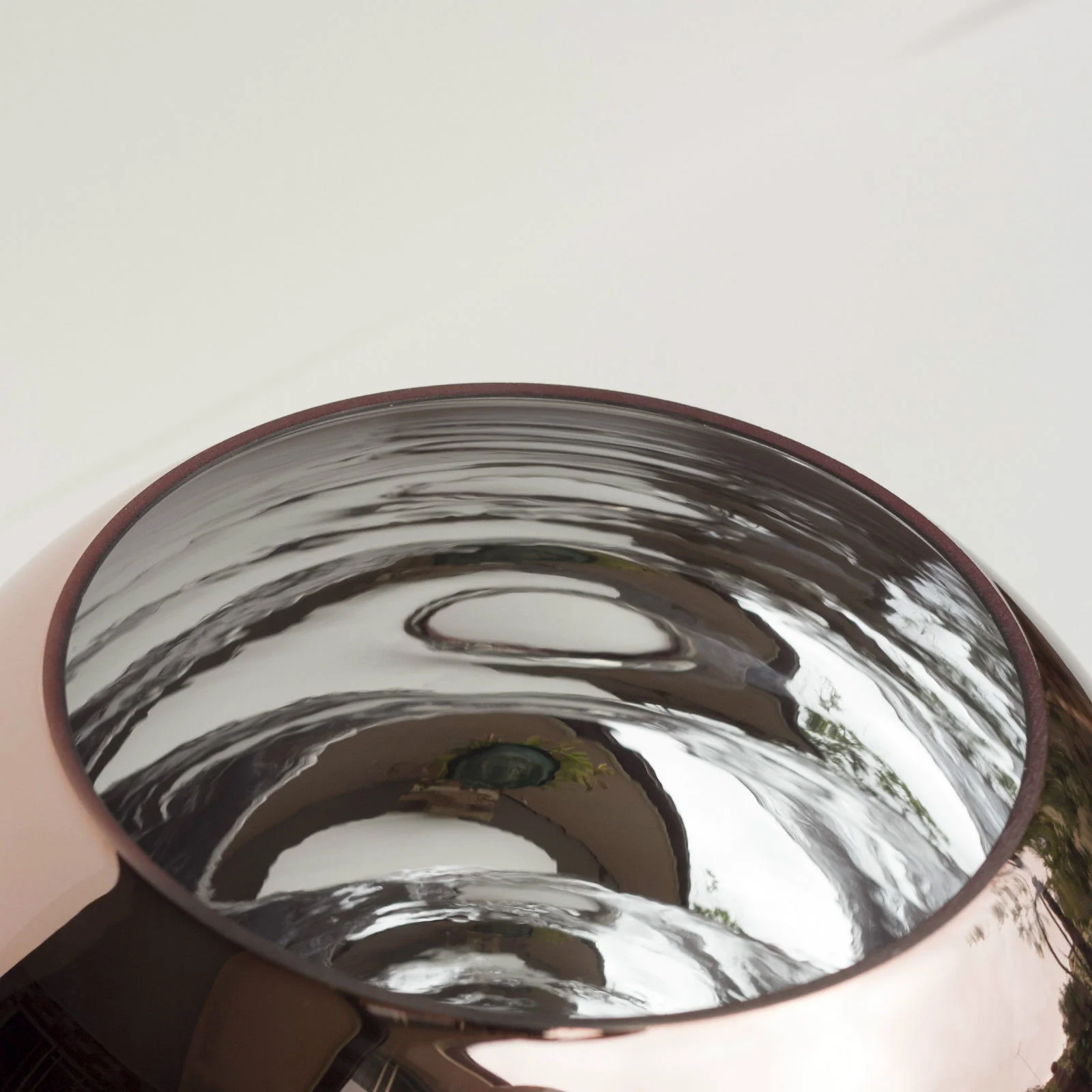 Copper Mirror Shade Glass Pendant Light - Image 6