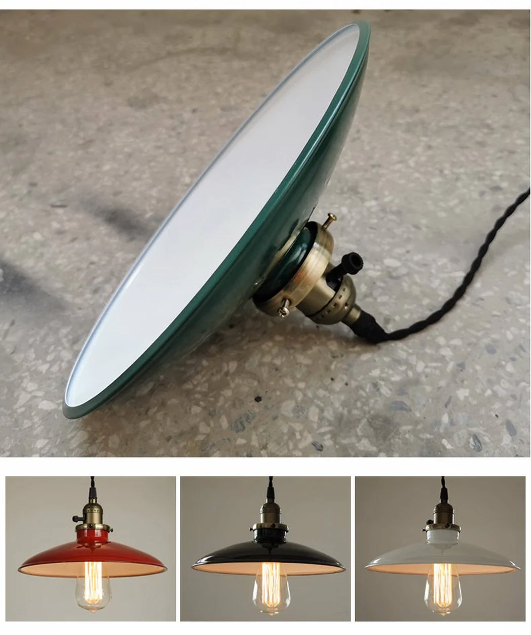 Allen Industrial Vintage Pendant Light - Image 3