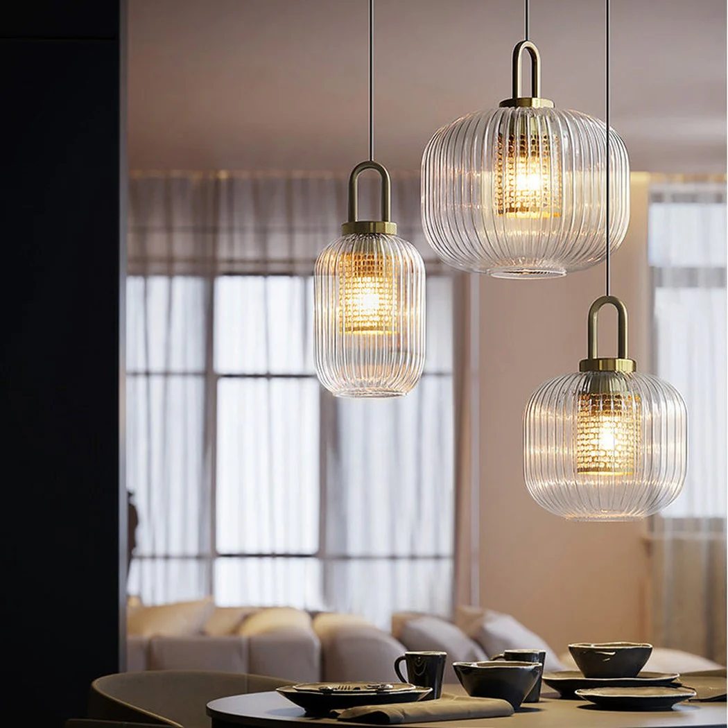 Covent Glass Shade With Brass Fitting Art Deco Pendant Light - Image 10
