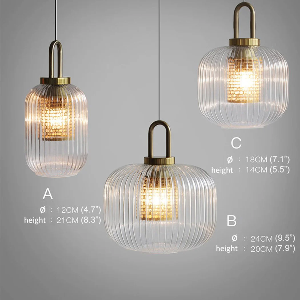 Covent Glass Shade With Brass Fitting Art Deco Pendant Light - Image 14