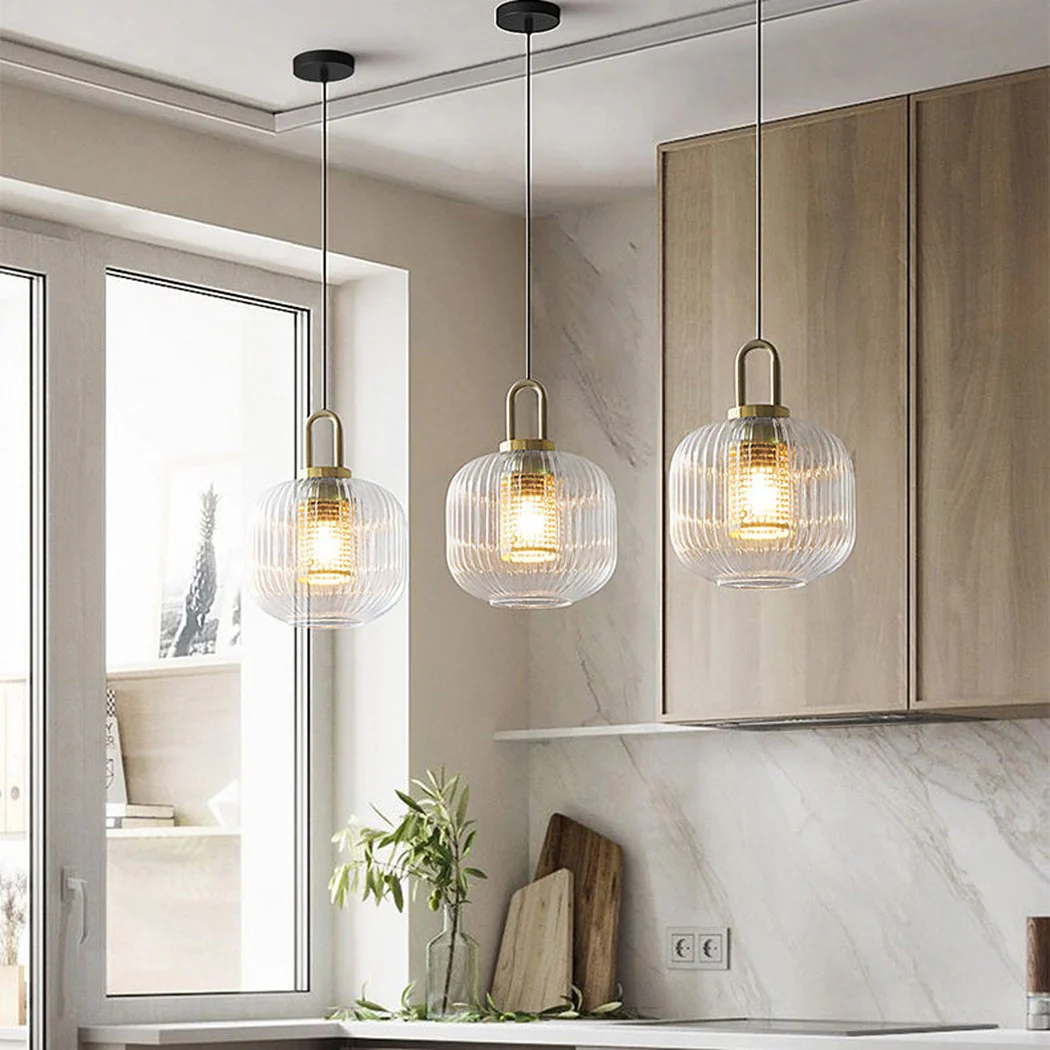 Covent Glass Shade With Brass Fitting Art Deco Pendant Light - Image 7