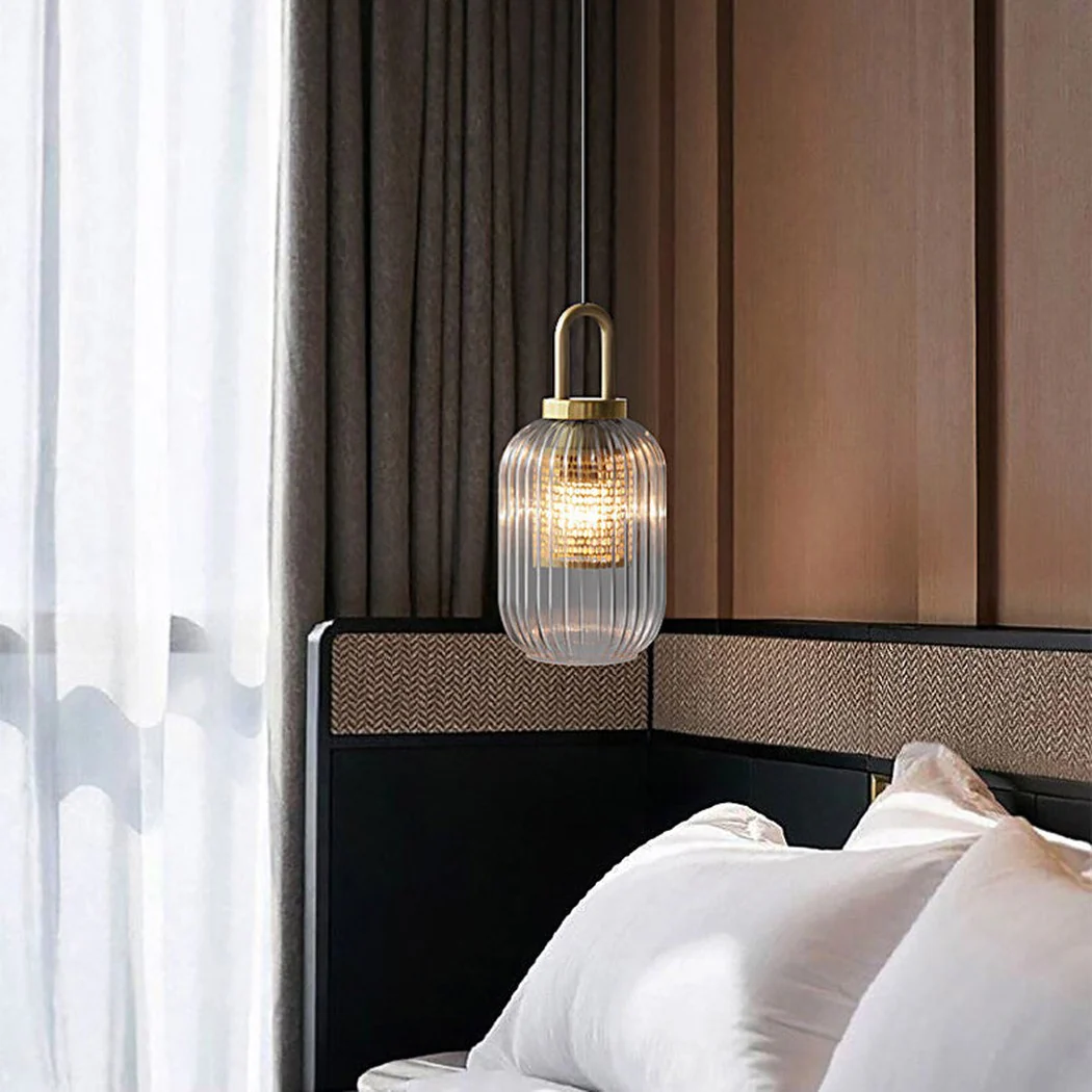 Covent Glass Shade With Brass Fitting Art Deco Pendant Light - Image 8