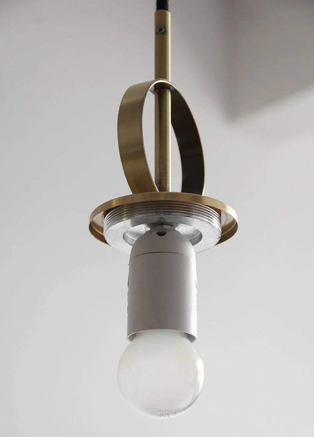 Cradle Brass Mid Century Pulley Pendant Light - Image 12