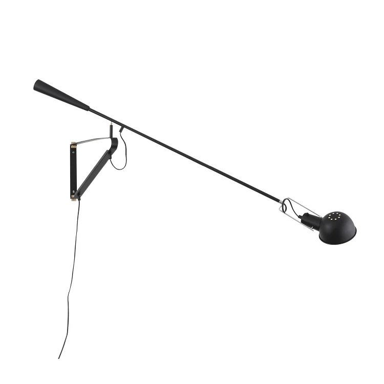 Crescendo Swinging Arm Overhead Wall Light - in Black - Image 4