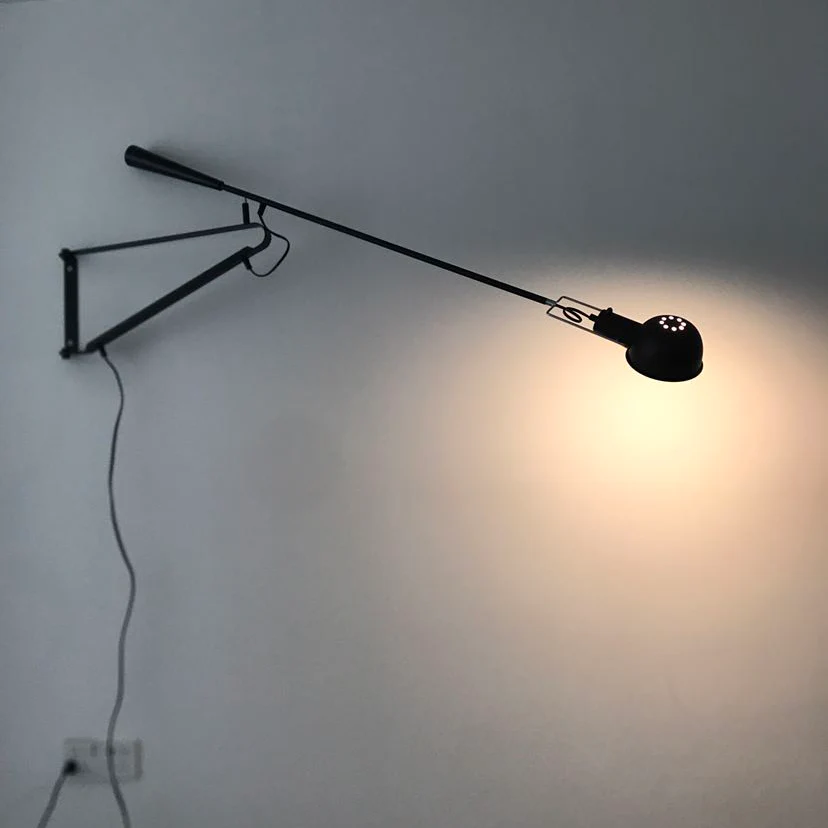Crescendo Swinging Arm Overhead Wall Light - in Black - Image 9
