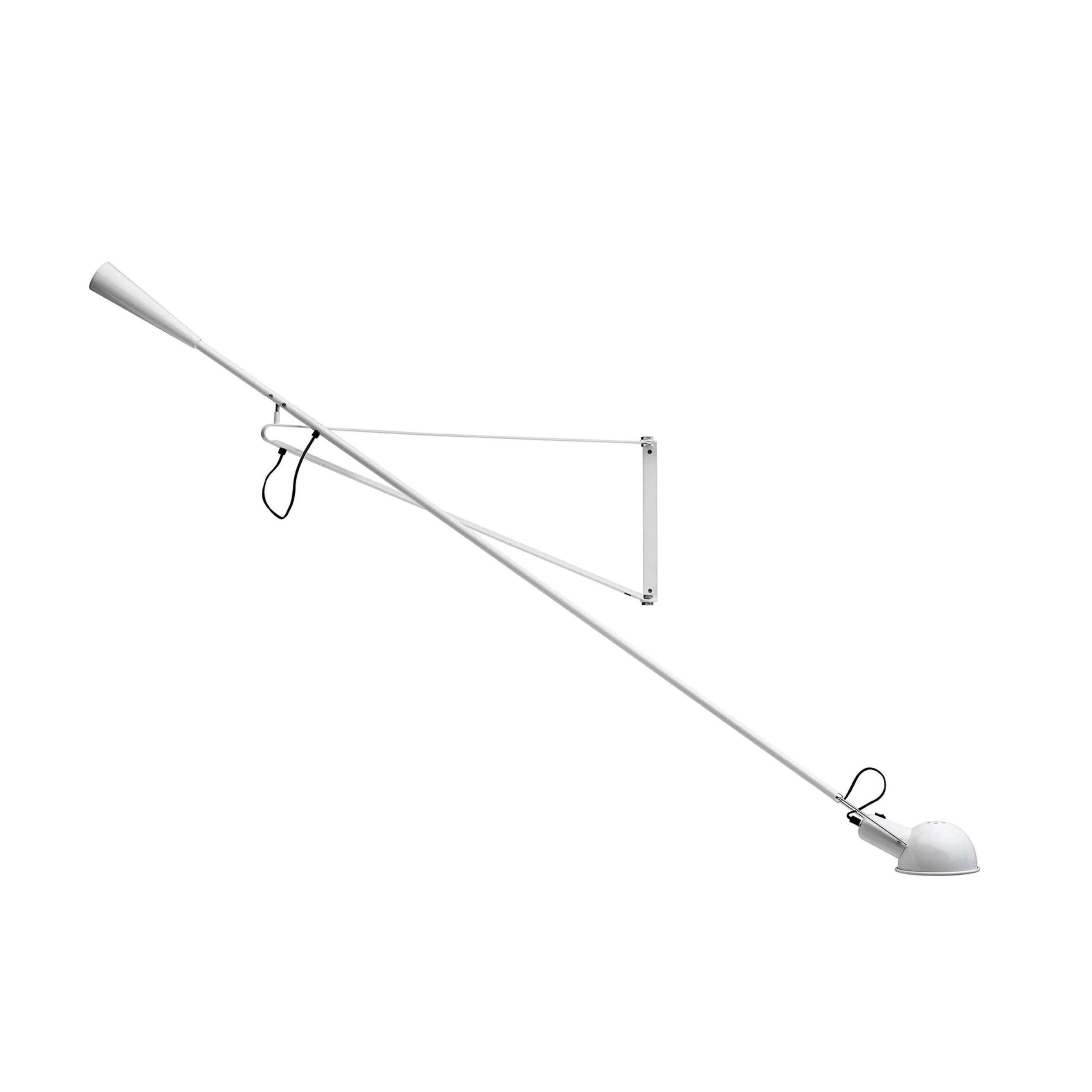 Crescendo Swinging Arm Overhead Wall Light - in White - Image 5