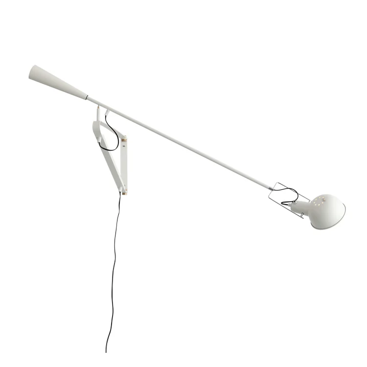 Crescendo Swinging Arm Overhead Wall Light - in White - Image 7