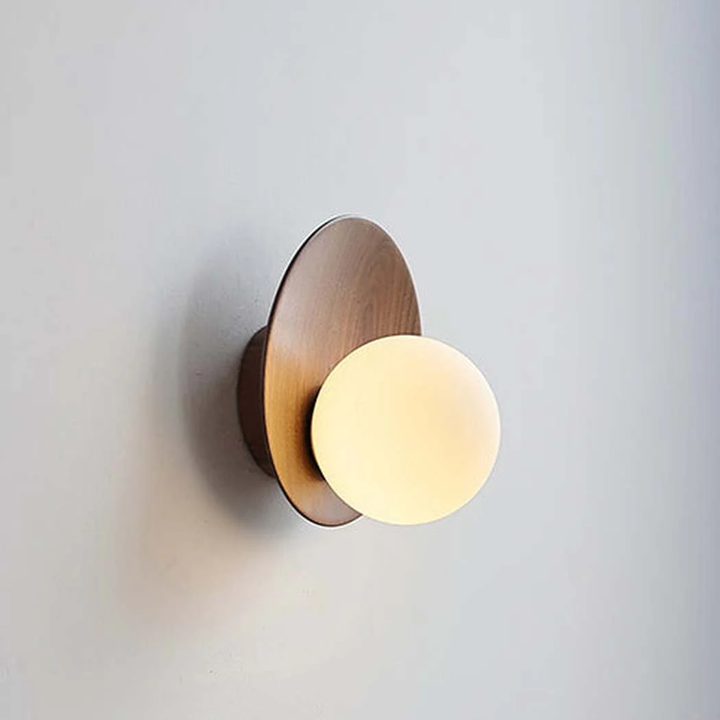 Dekisugi Wooden Plate Japandi Wall Light - Image 11