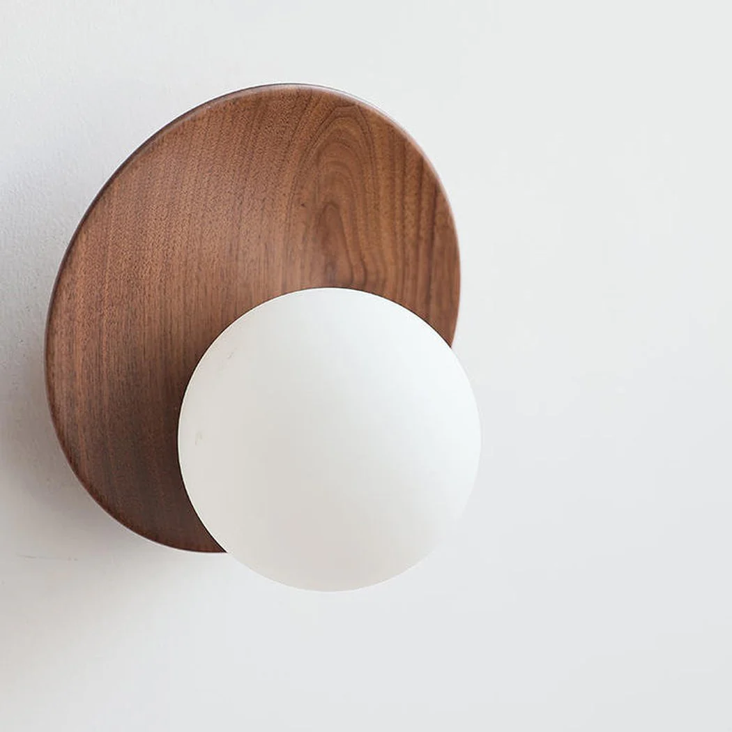 Dekisugi Wooden Plate Japandi Wall Light - Image 6
