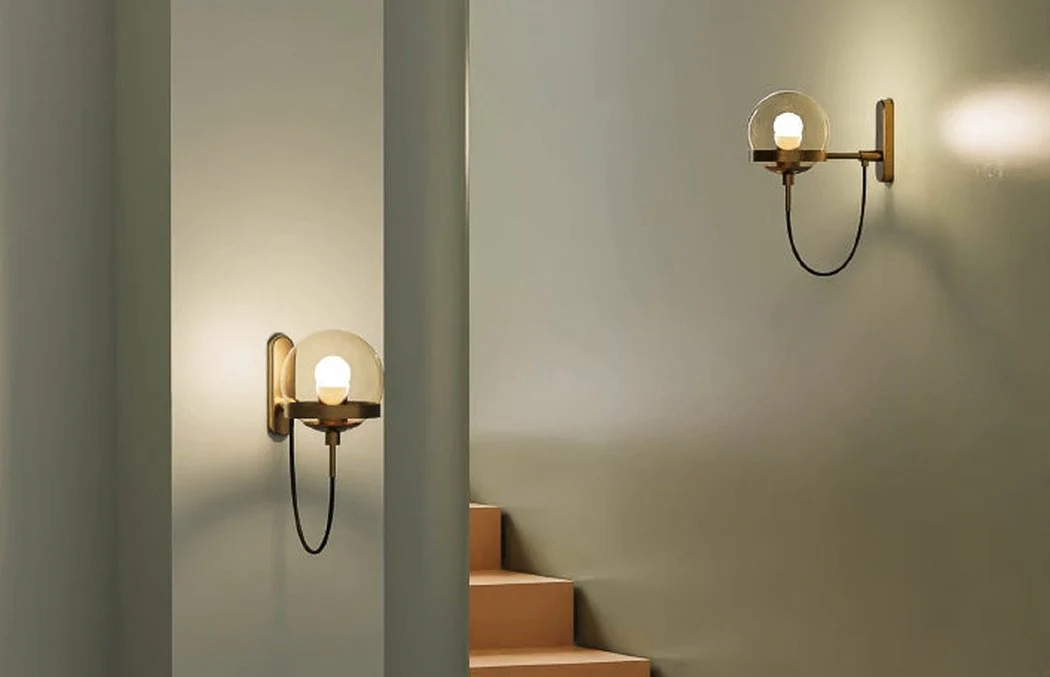 Dexter Glass Orb Brass Wall Light - Image 18