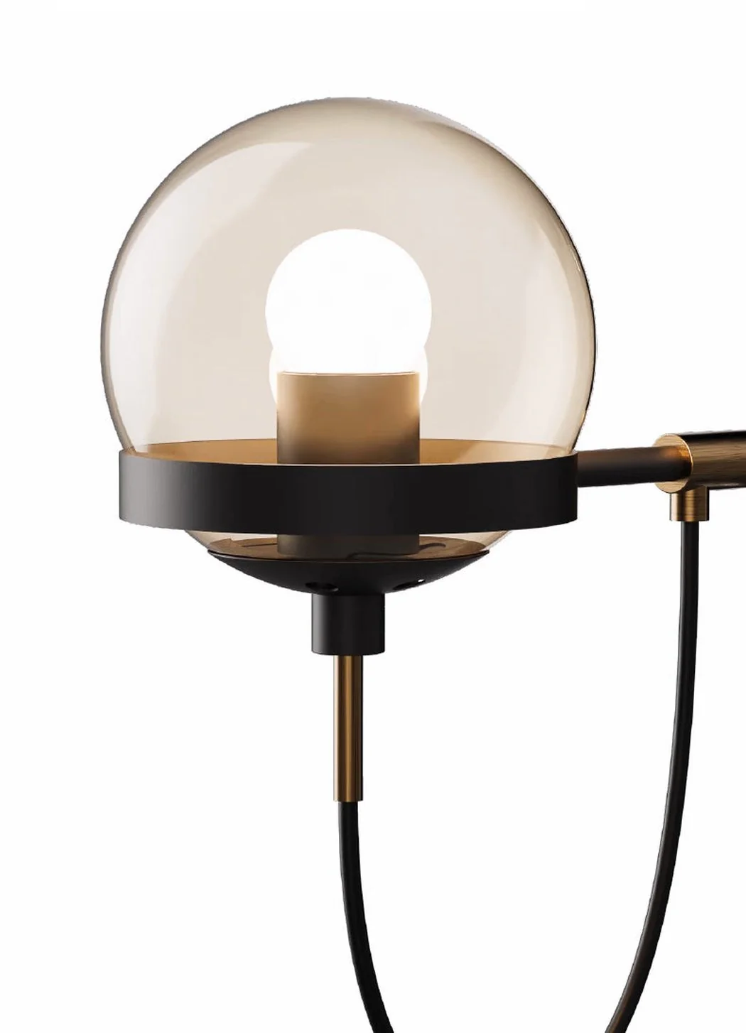 Dexter Glass Orb Brass Wall Light - Image 22