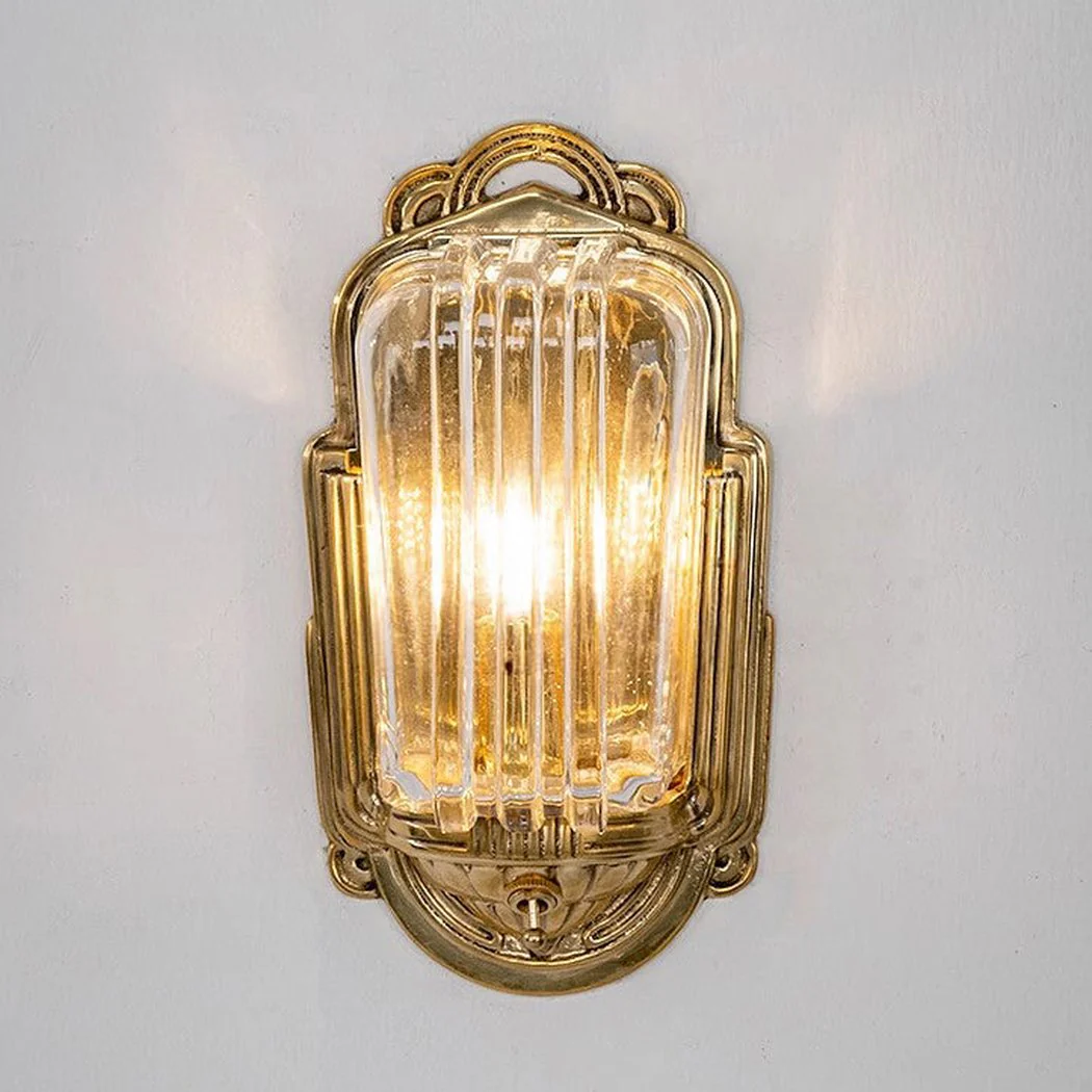 Edgar Gold Art Deco Retro Wall Light - Image 3