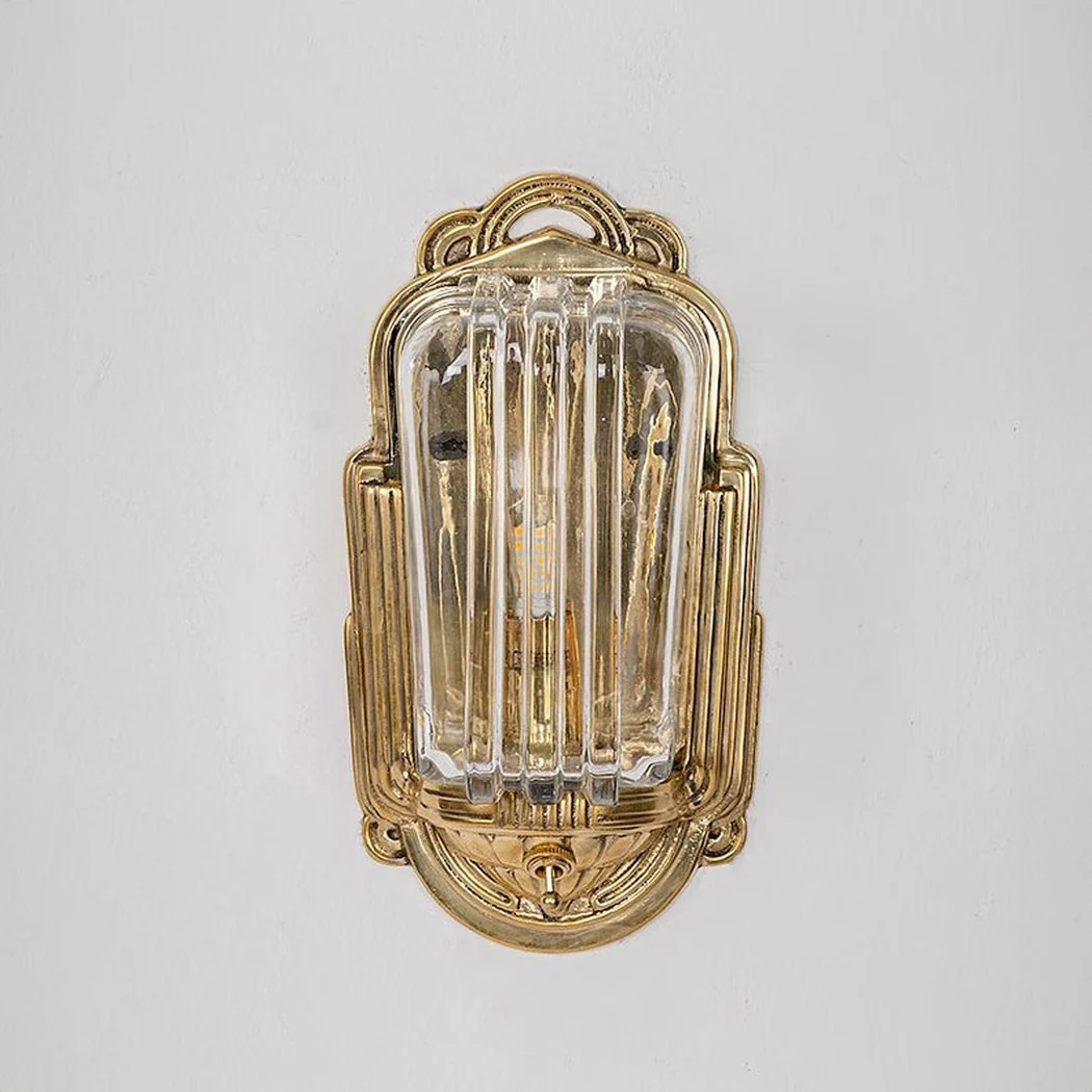 Edgar Gold Art Deco Retro Wall Light - Image 4