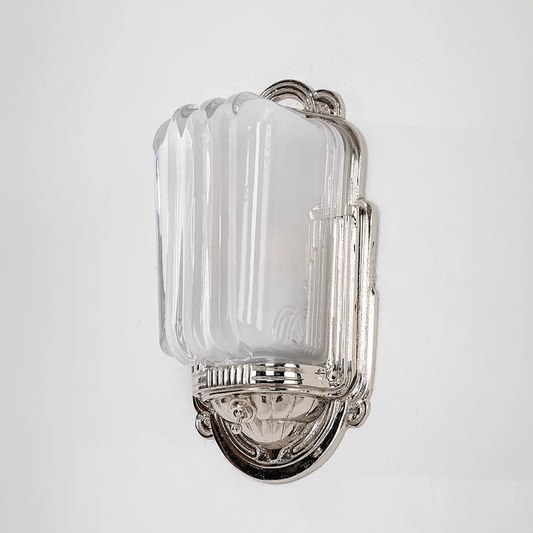 Edgar Chrome Art Deco Retro Wall Light - Image 8