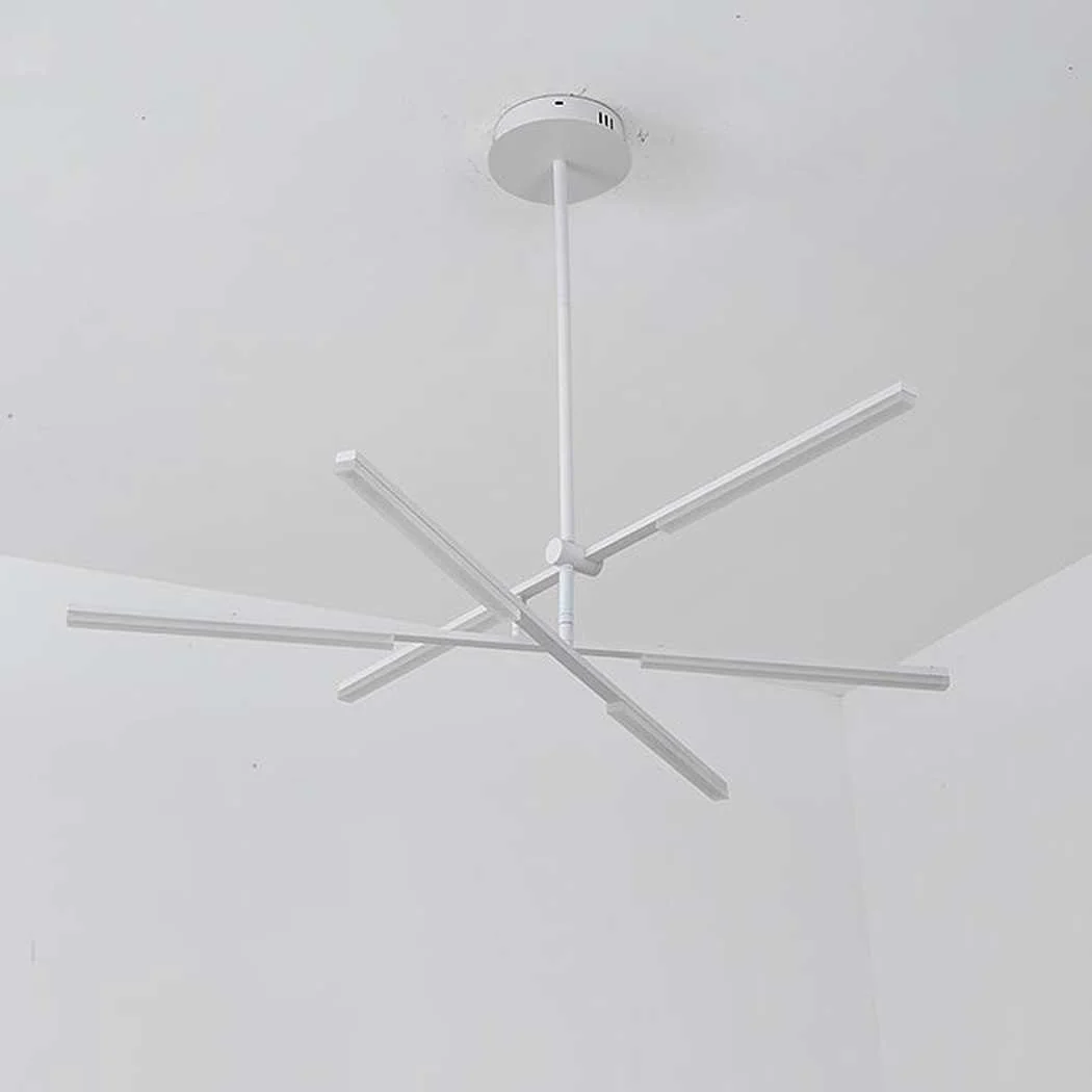 Faro minimalist all white pendant light chandelier - Image 2
