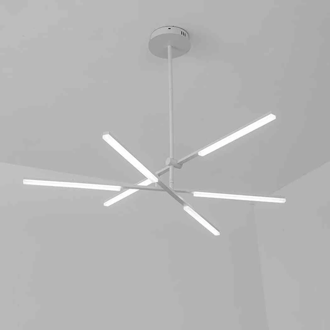 Faro minimalist all white pendant light chandelier - Image 3