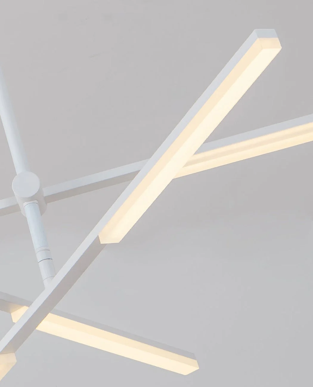 Faro minimalist all white pendant light chandelier - Image 6