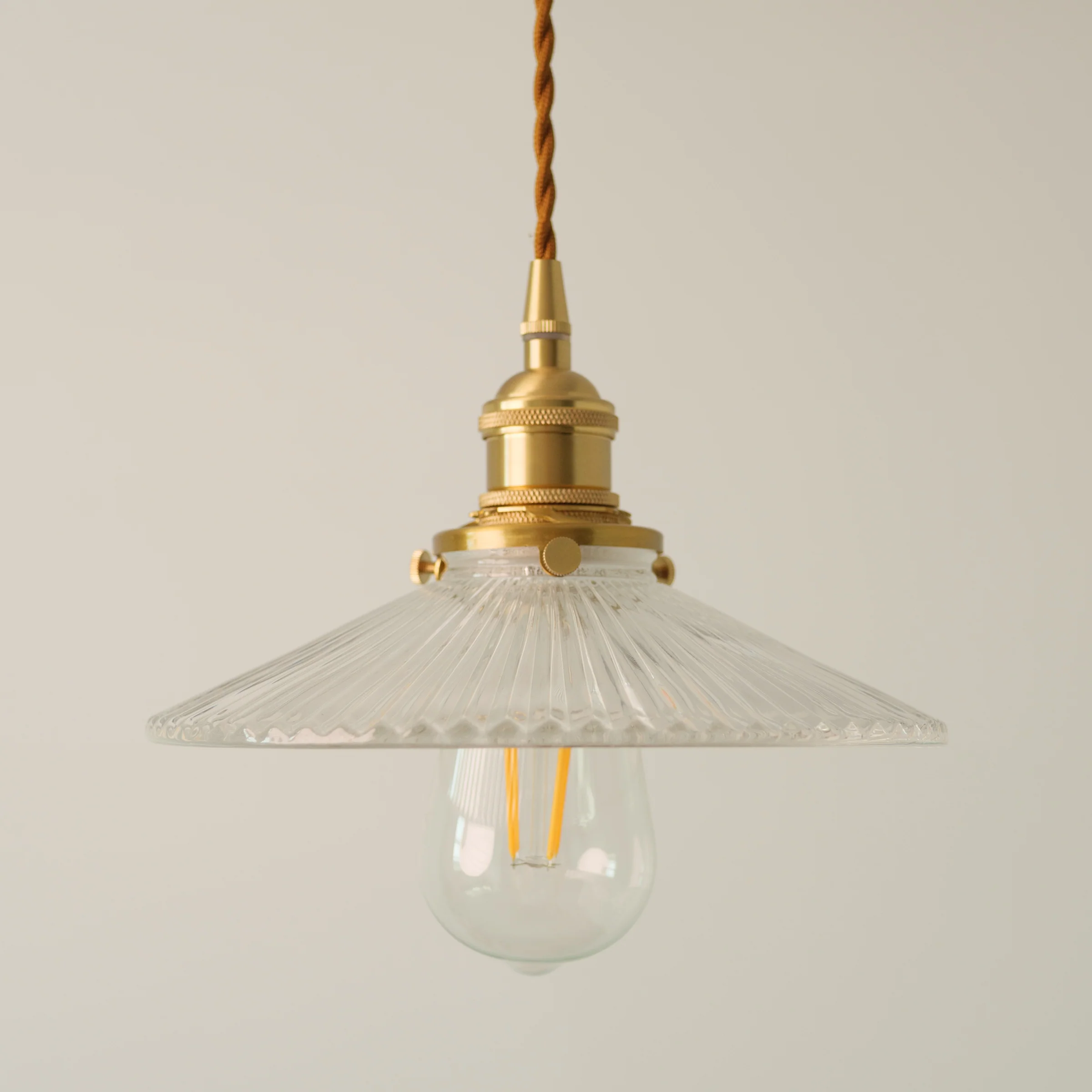 Finch Ribbed Glass Pendant Light - Image 6