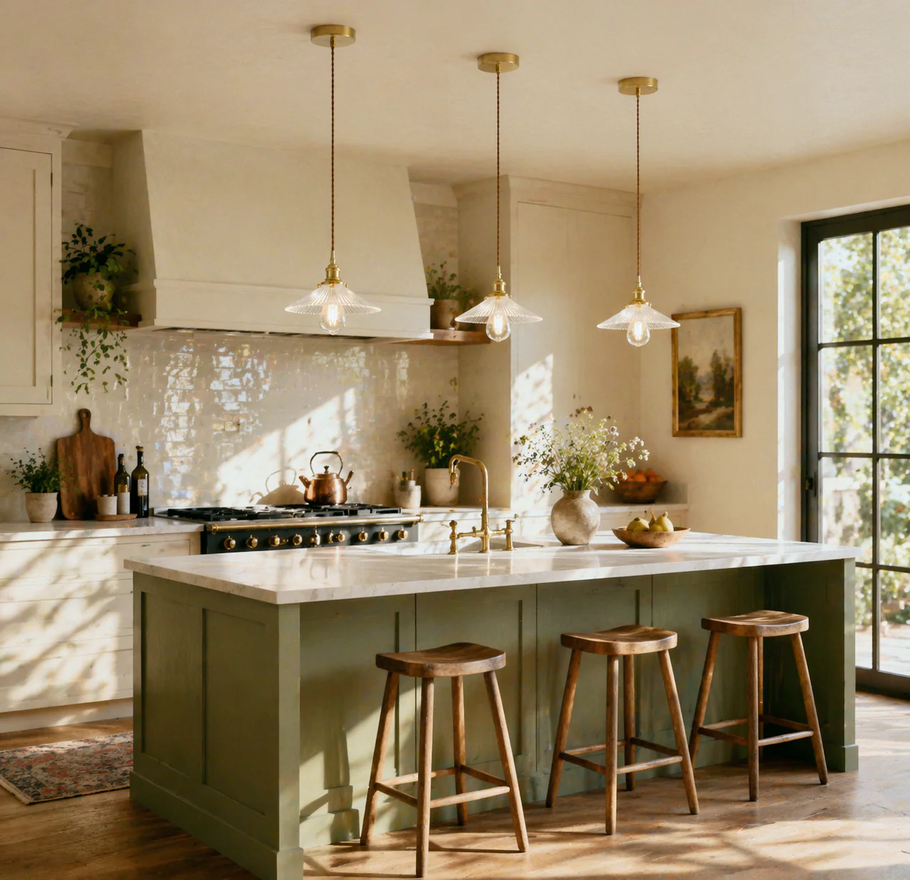 Finch Ribbed Glass Pendant Light - Image 8