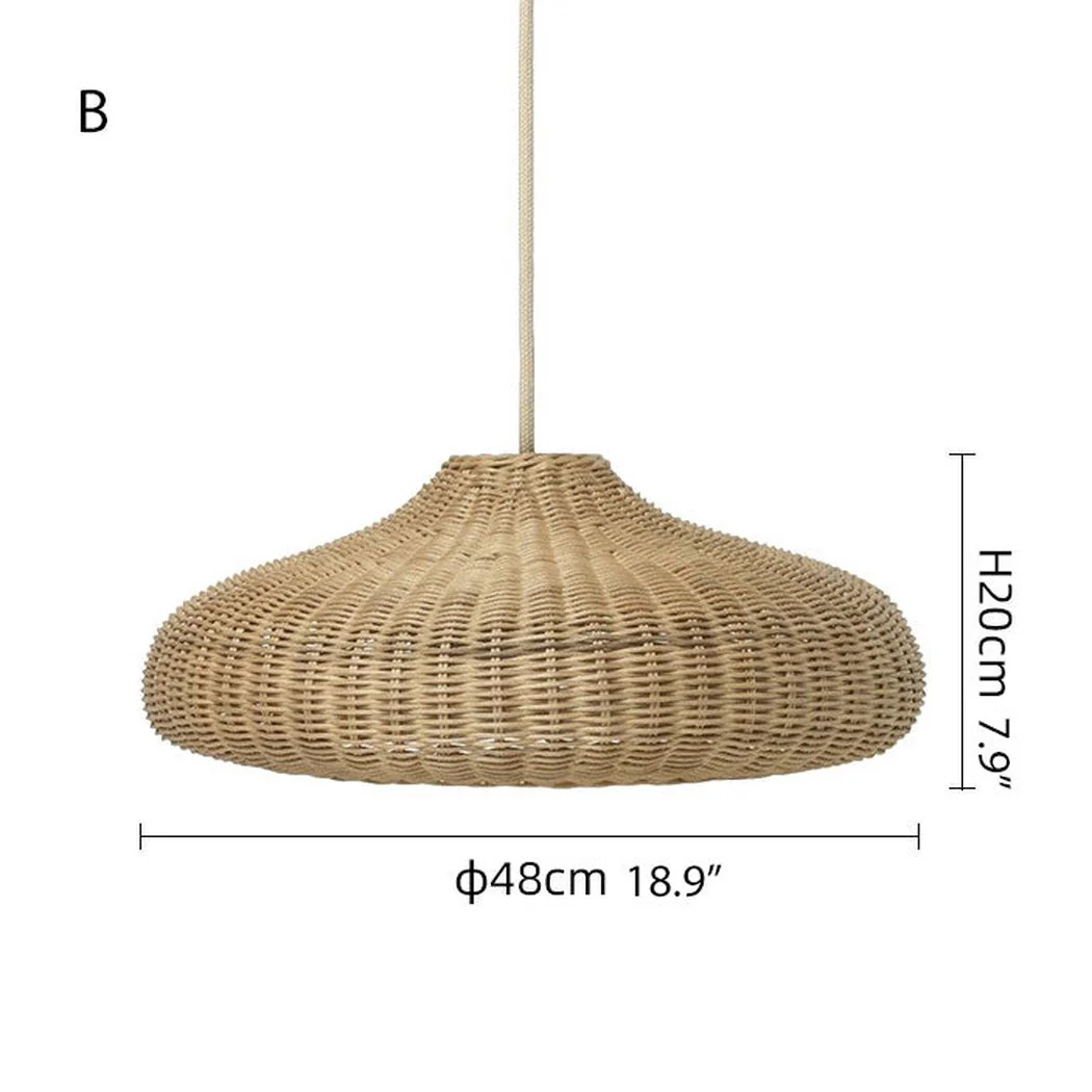Finns Rattan bamboo weave pendant light - Image 4