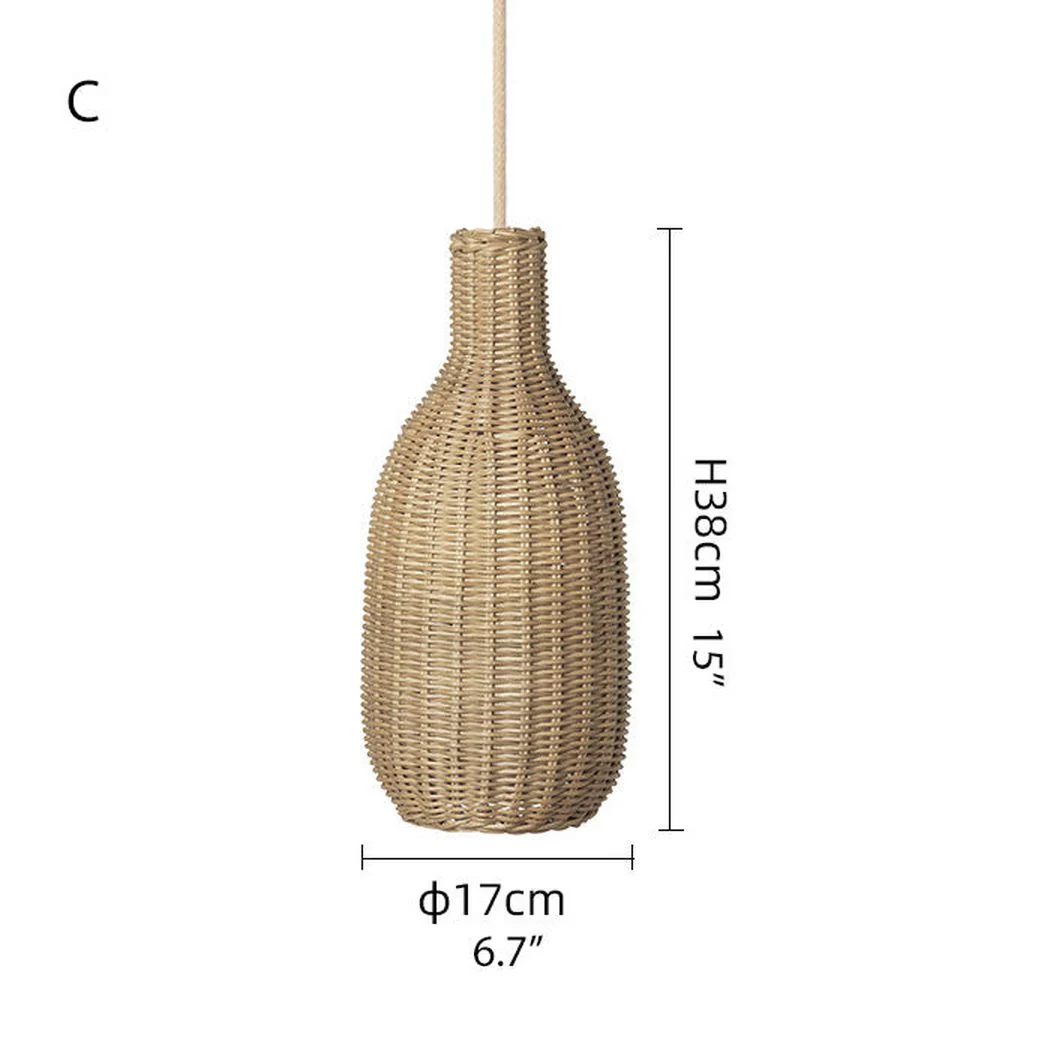 Finns Rattan bamboo weave pendant light - Image 5
