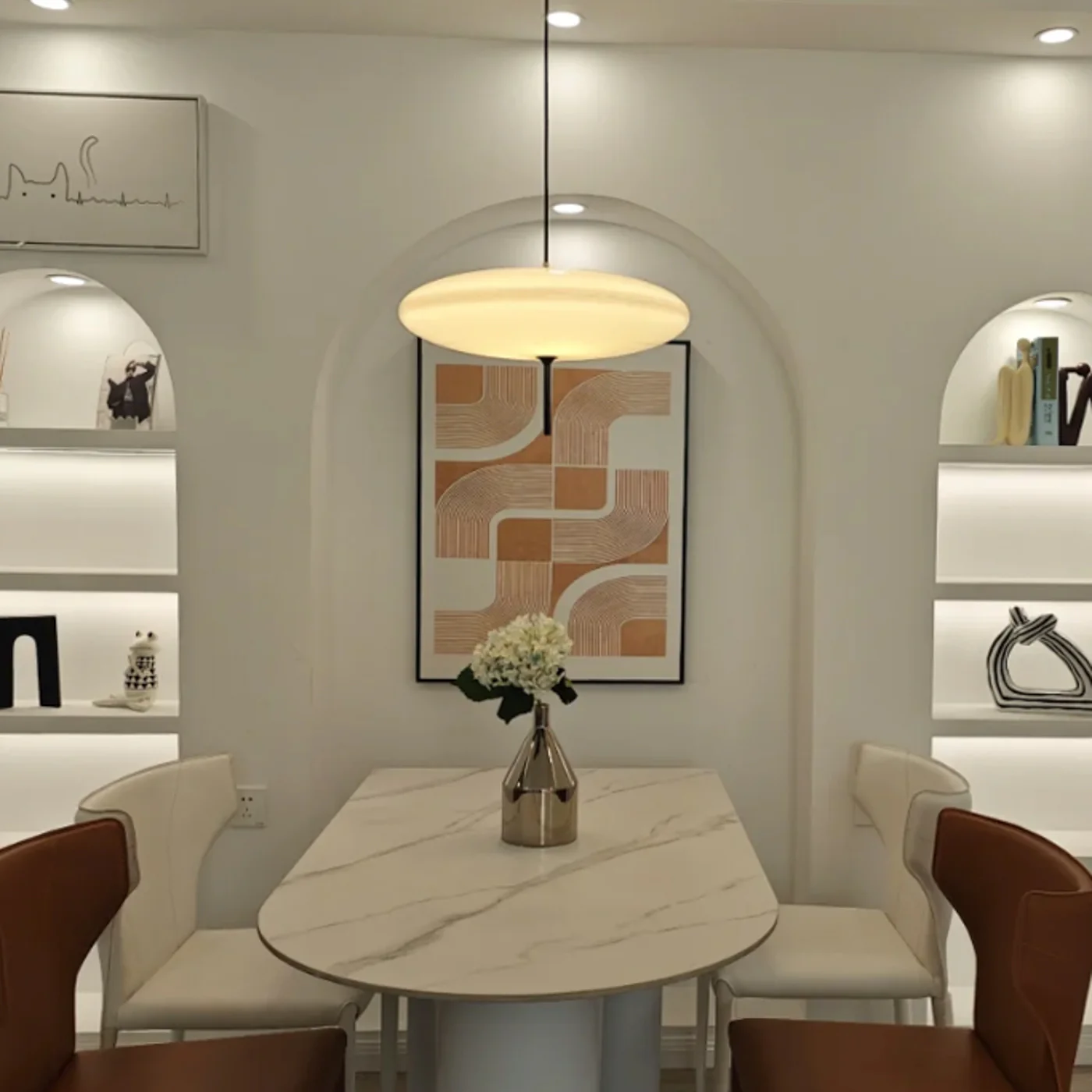 Fluo Bauhaus Minimalist Pendant Light - Image 11
