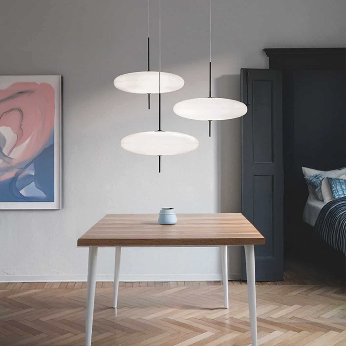 Fluo Bauhaus Minimalist Pendant Light - Image 16