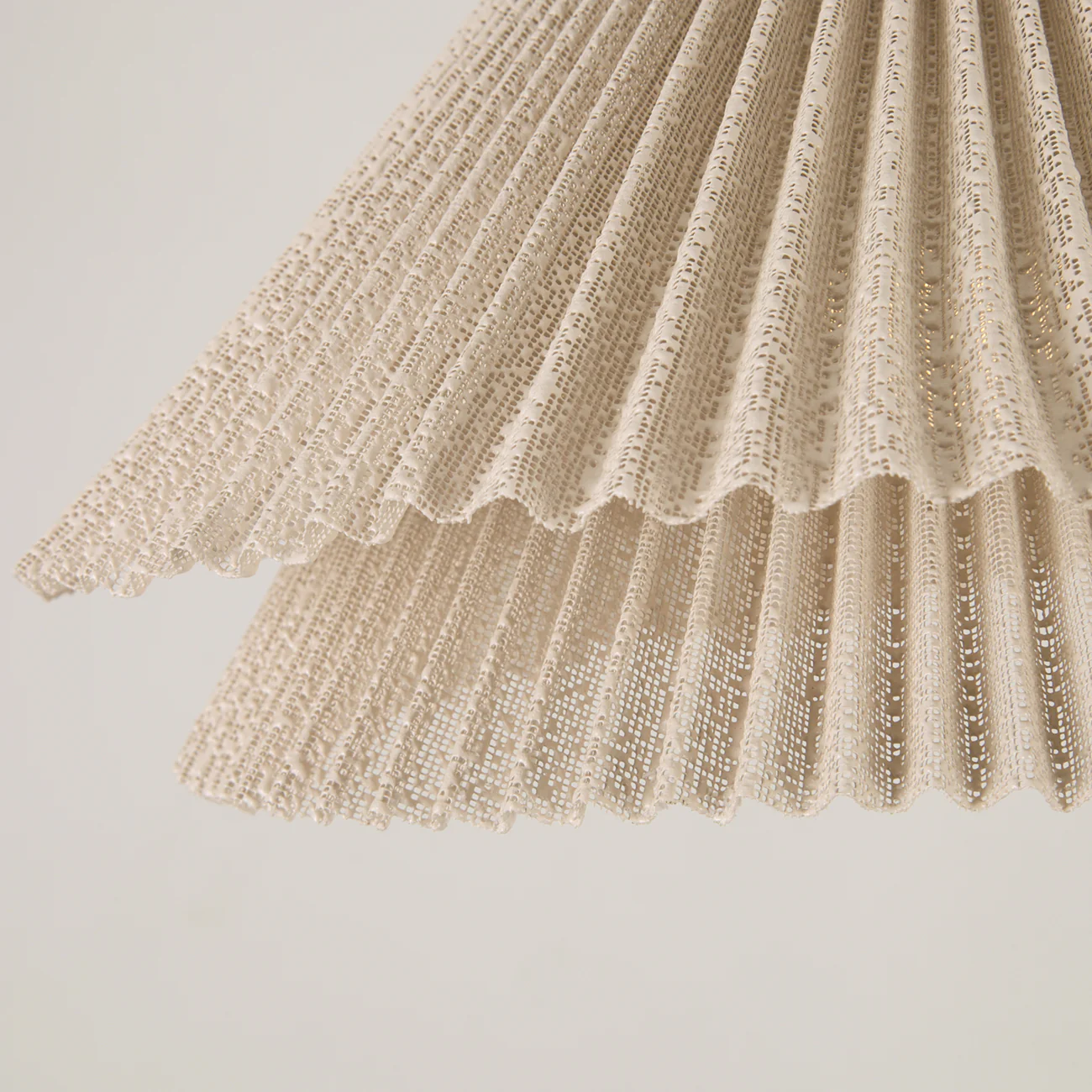 Genoise layered fabric wabi sabi minimalist japandi pendant light - Image 13