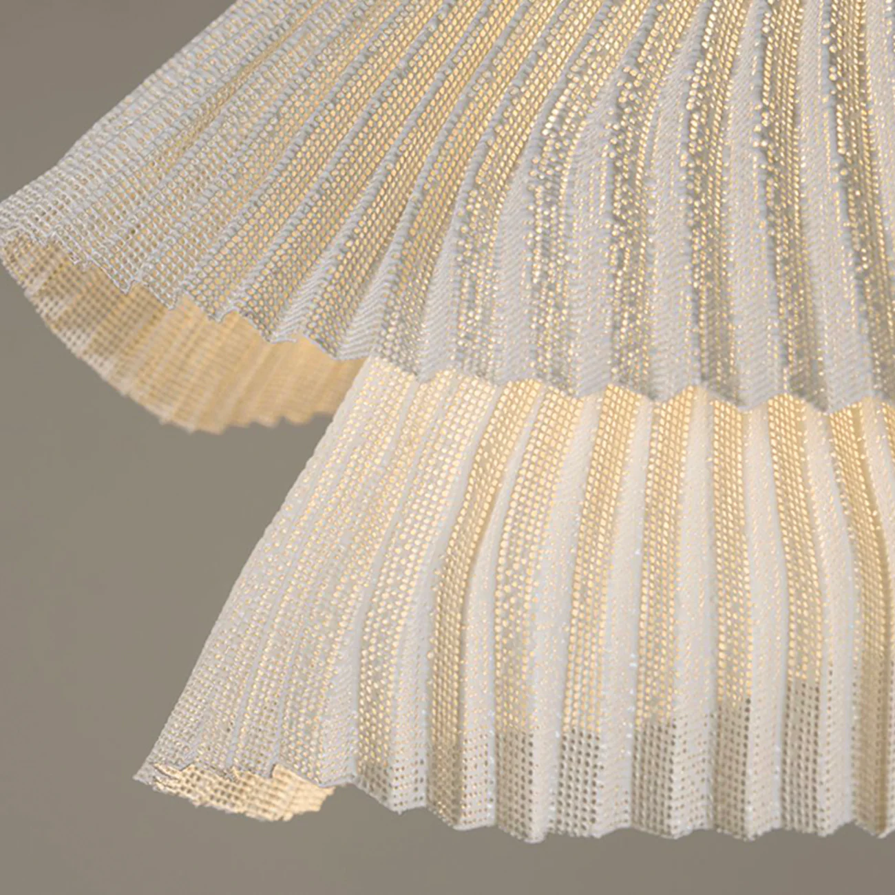 Genoise layered fabric wabi sabi minimalist japandi pendant light - Image 3
