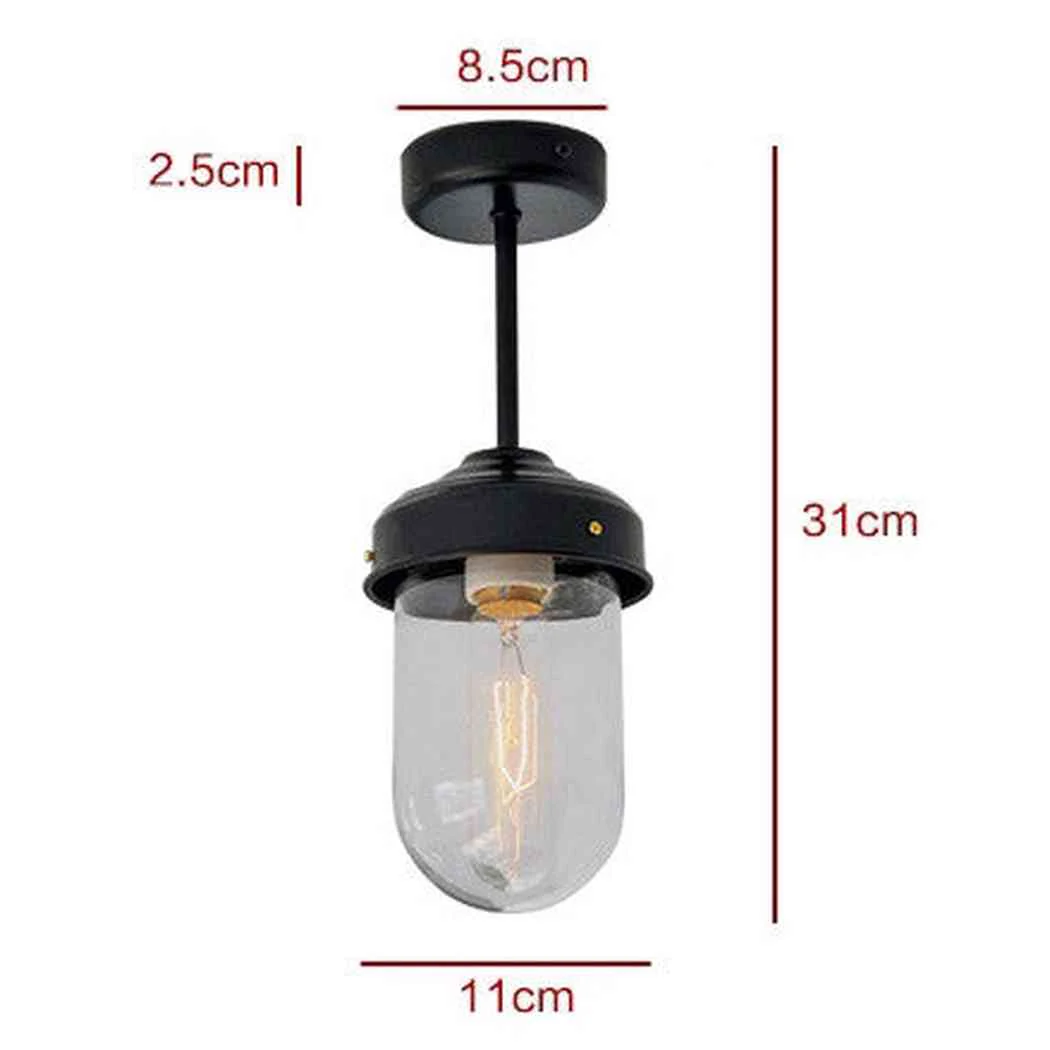 Glass Dome Art Deco Style Ceiling Light. - Image 8