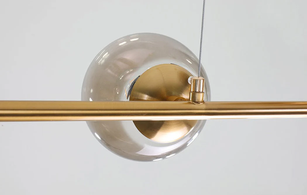 Olive Tree 6 Head Branch Tinted Glass Kitchen Island Pendant Light - Image 7