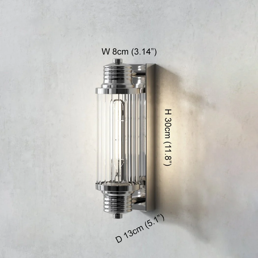 Haberfield Art Deco Wall Light - With Clear Glass - Image 3
