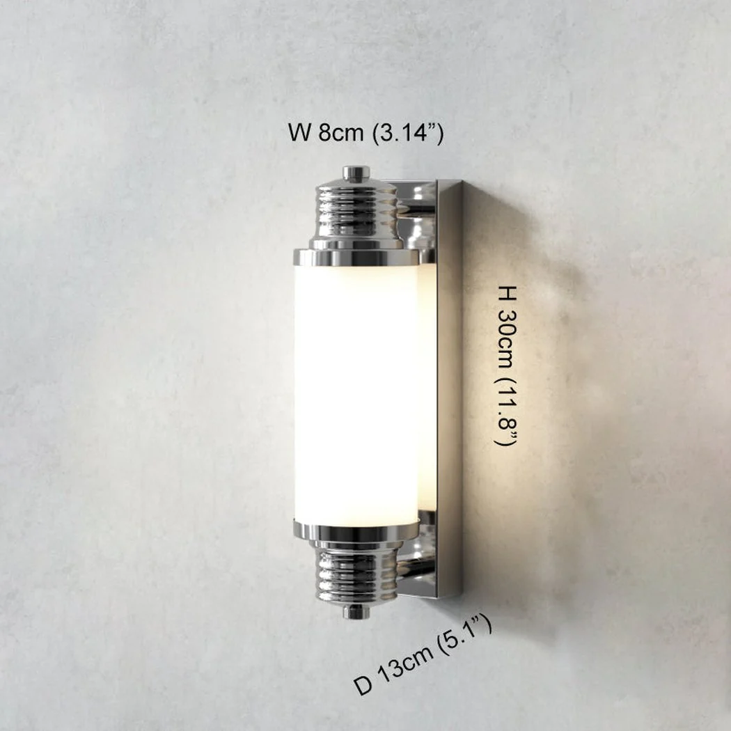 Haberfield Art Deco Wall Light - With Frosted Glass - Image 3