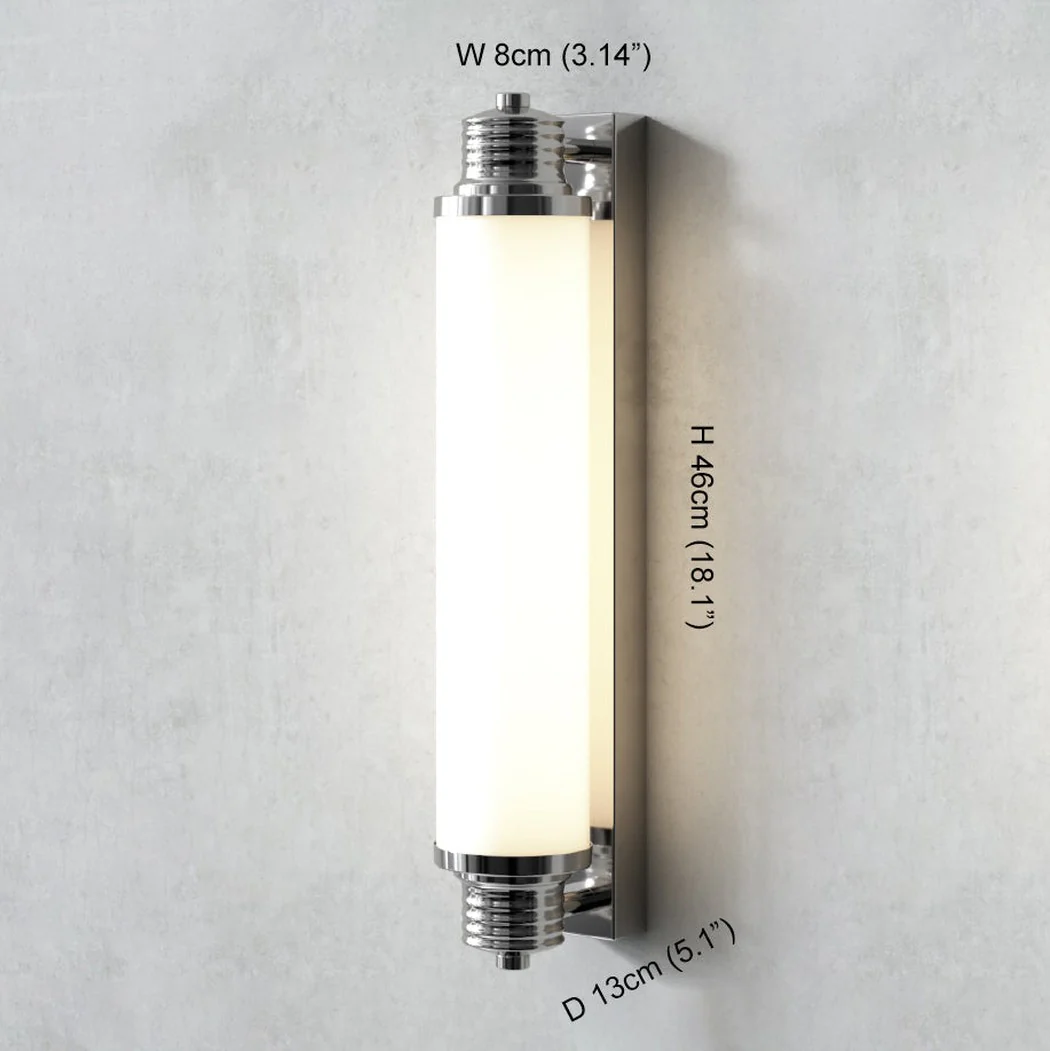 Haberfield Art Deco Wall Light - With Frosted Glass - Image 4