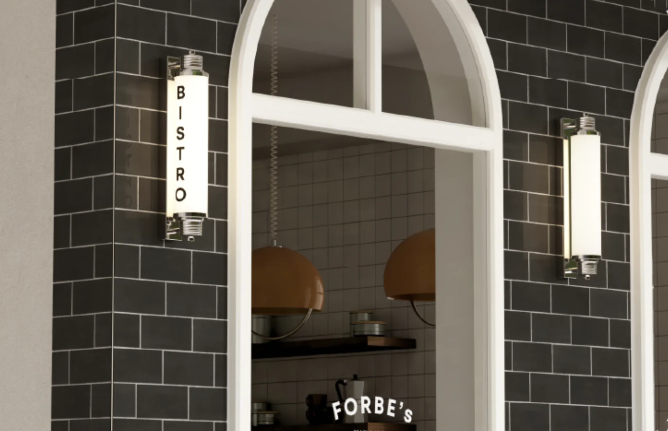 Haberfield Art Deco Wall Light - With Frosted Glass - Image 6