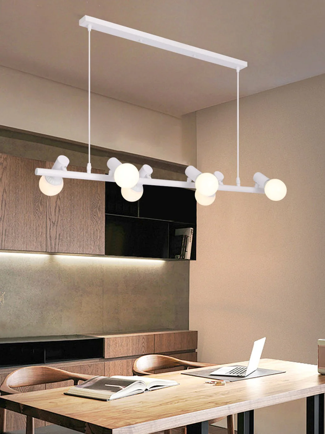 Hanging Doves Kitchen Island Pendant Light - In White - Image 5
