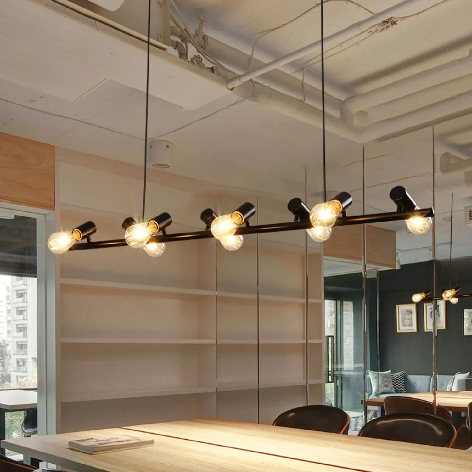 Hanging Doves Kitchen Island Pendant Light - In Black - Image 5